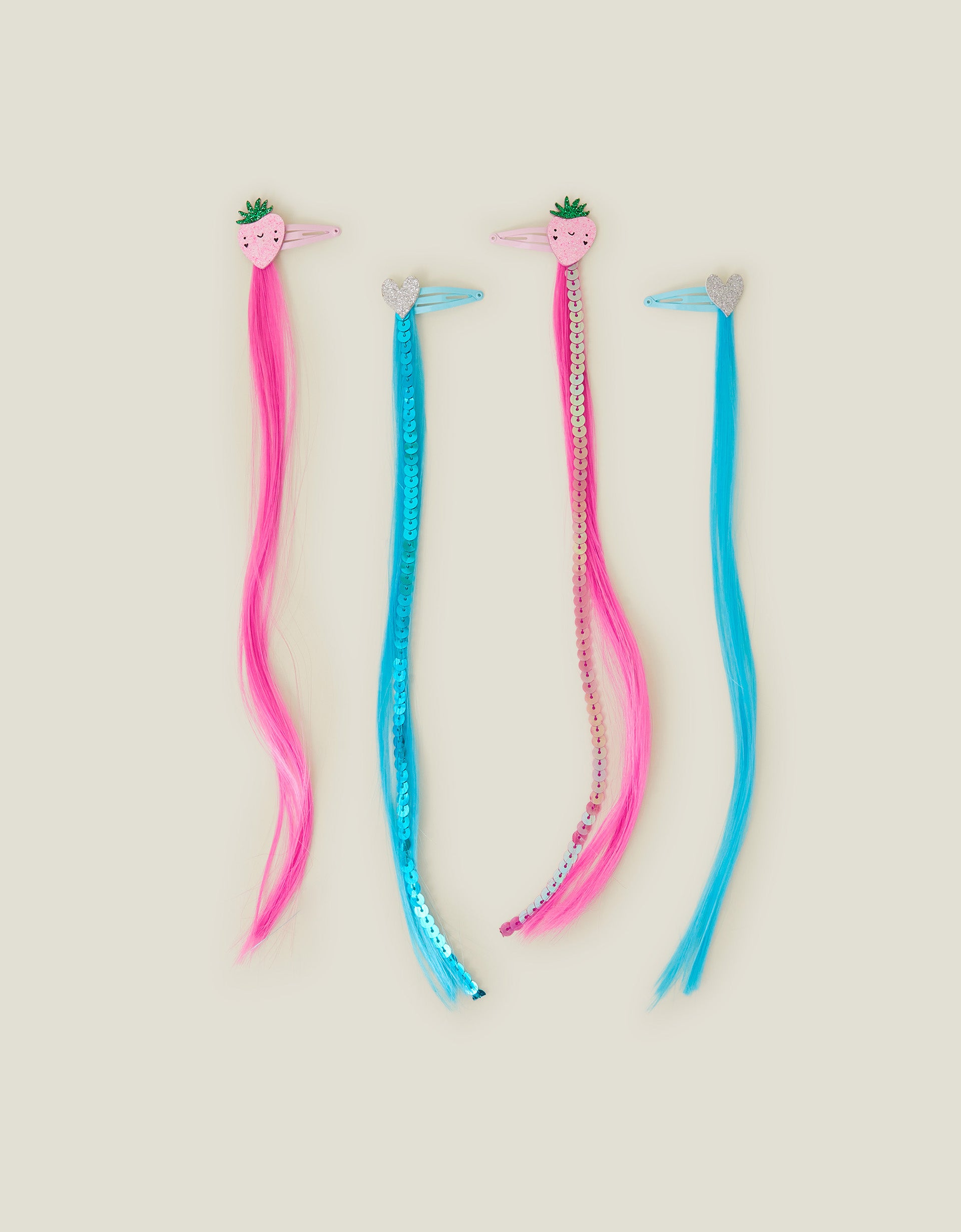 AKSESOAR ZA KOSU - 4 X STRAWBERRY FAKE HAIR