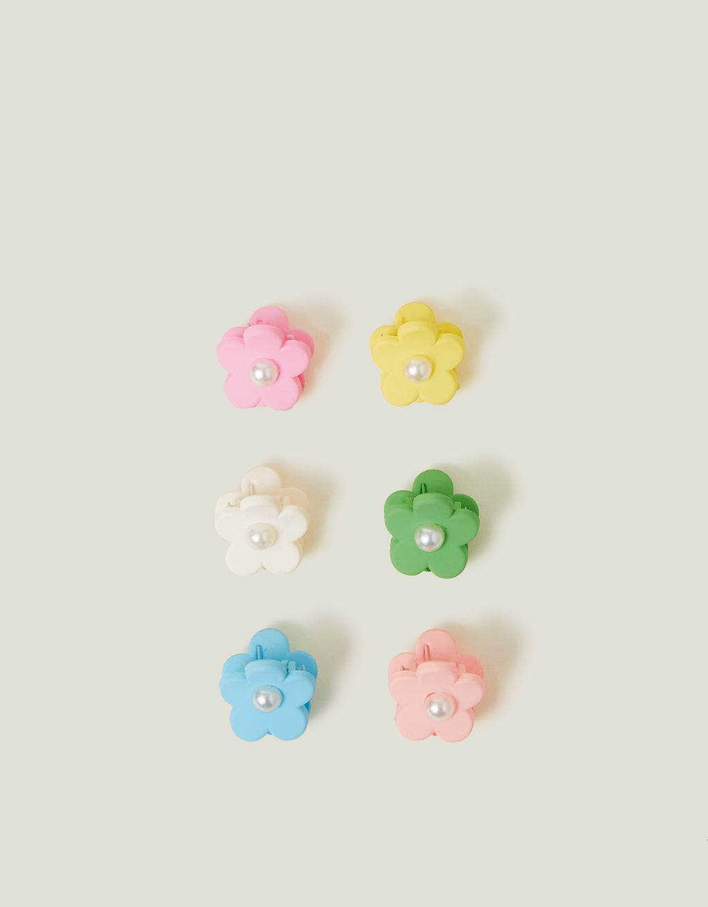 SET SNALA - 6 FLOWER CLAW CLIPS