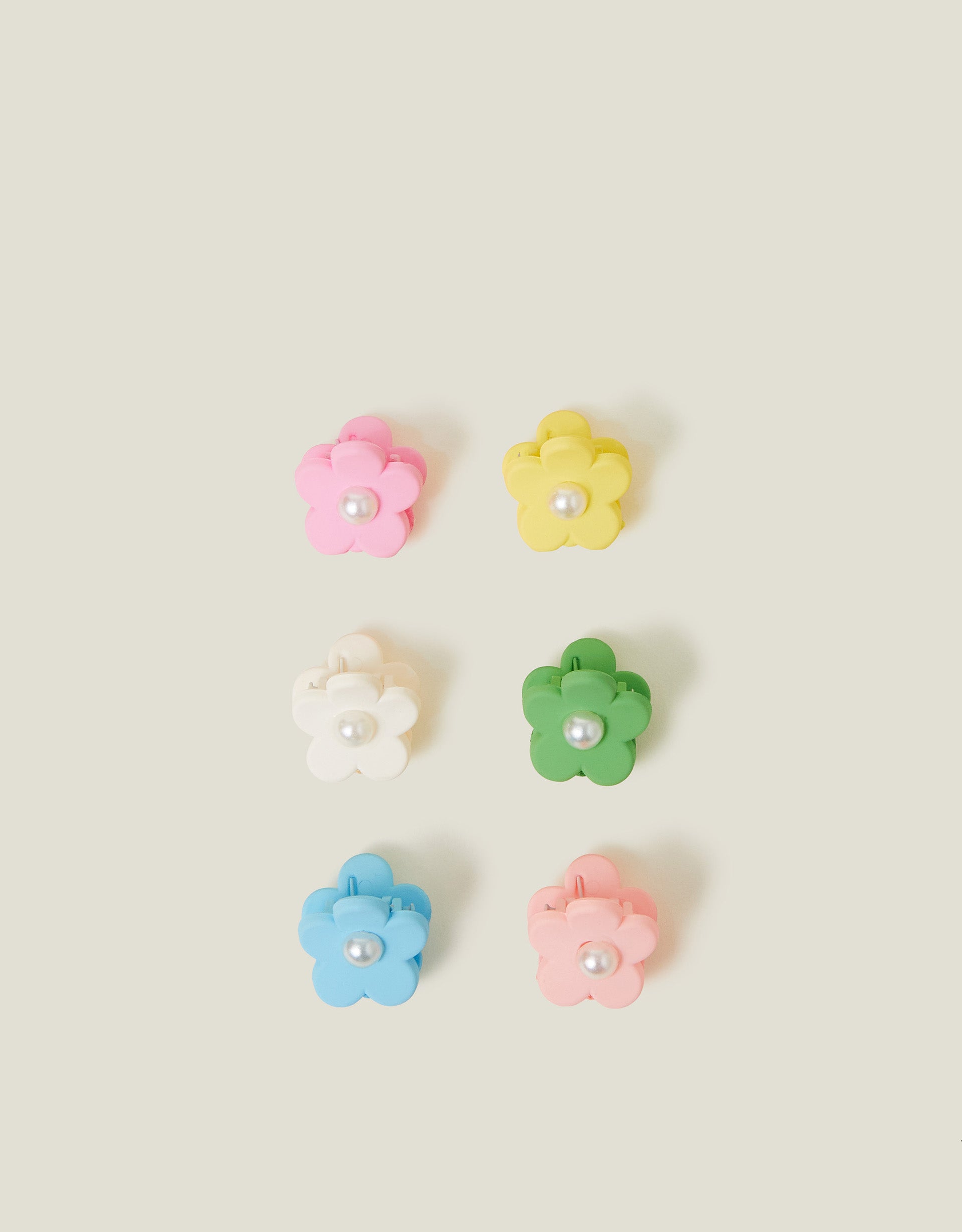 SET SNALA - 6 FLOWER CLAW CLIPS