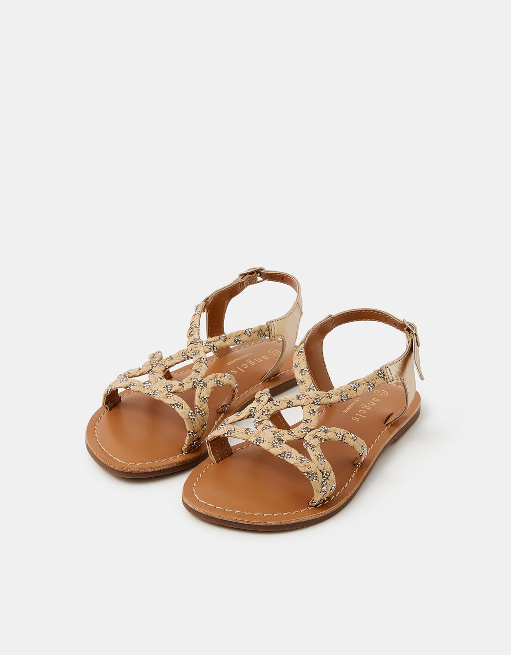 SANDALE - DIAMANTE PLAITED SANDAL