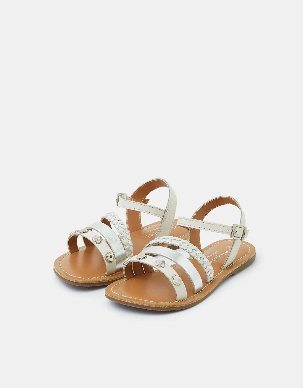 SANDALE - SHELL METALLIC SANDAL