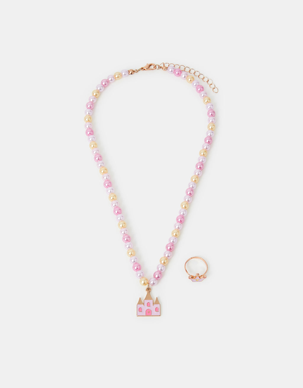 SET NAKITA - CASTLE CHARM NECKLACE AND