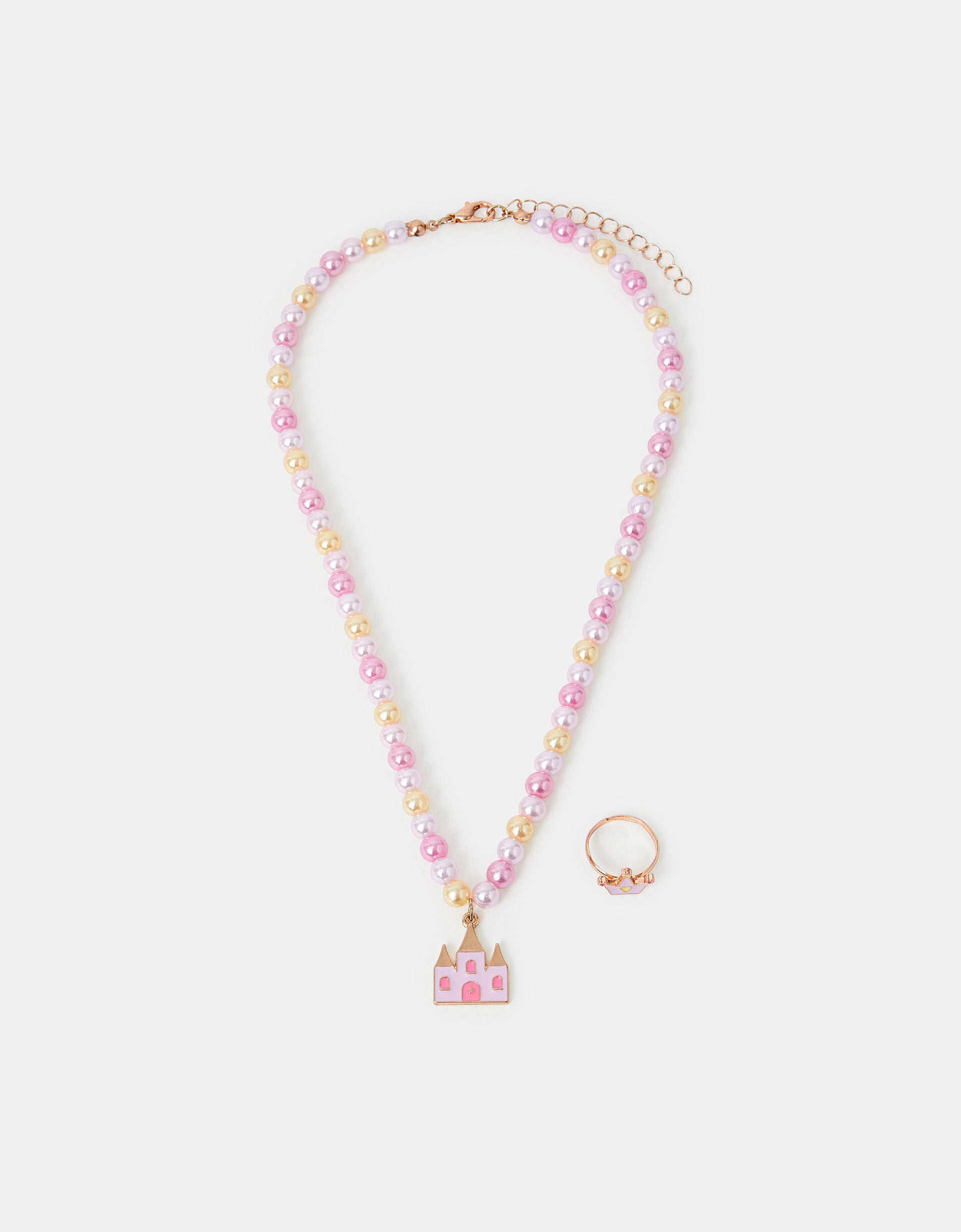 SET NAKITA - CASTLE CHARM NECKLACE AND