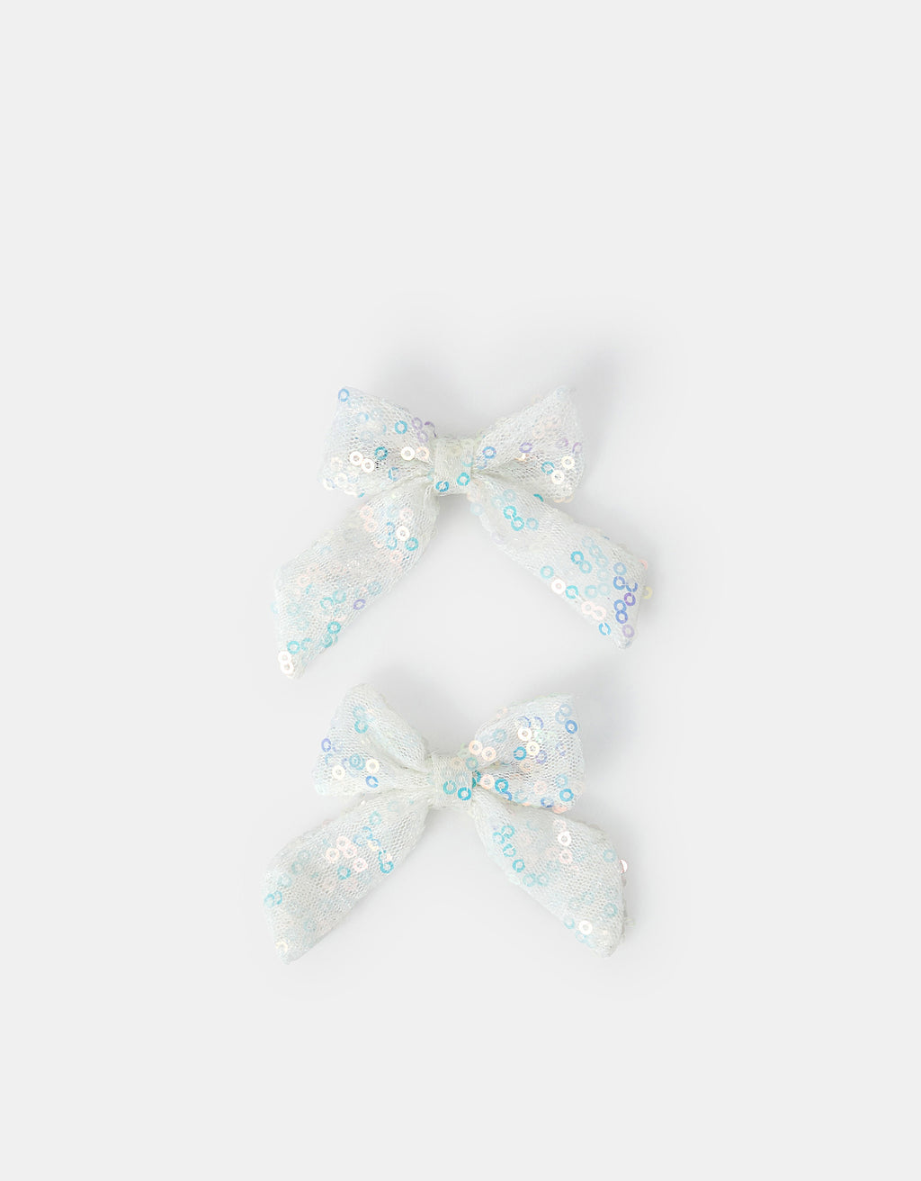 SET SNALA - 2 X SEQUIN BOW CLIPS