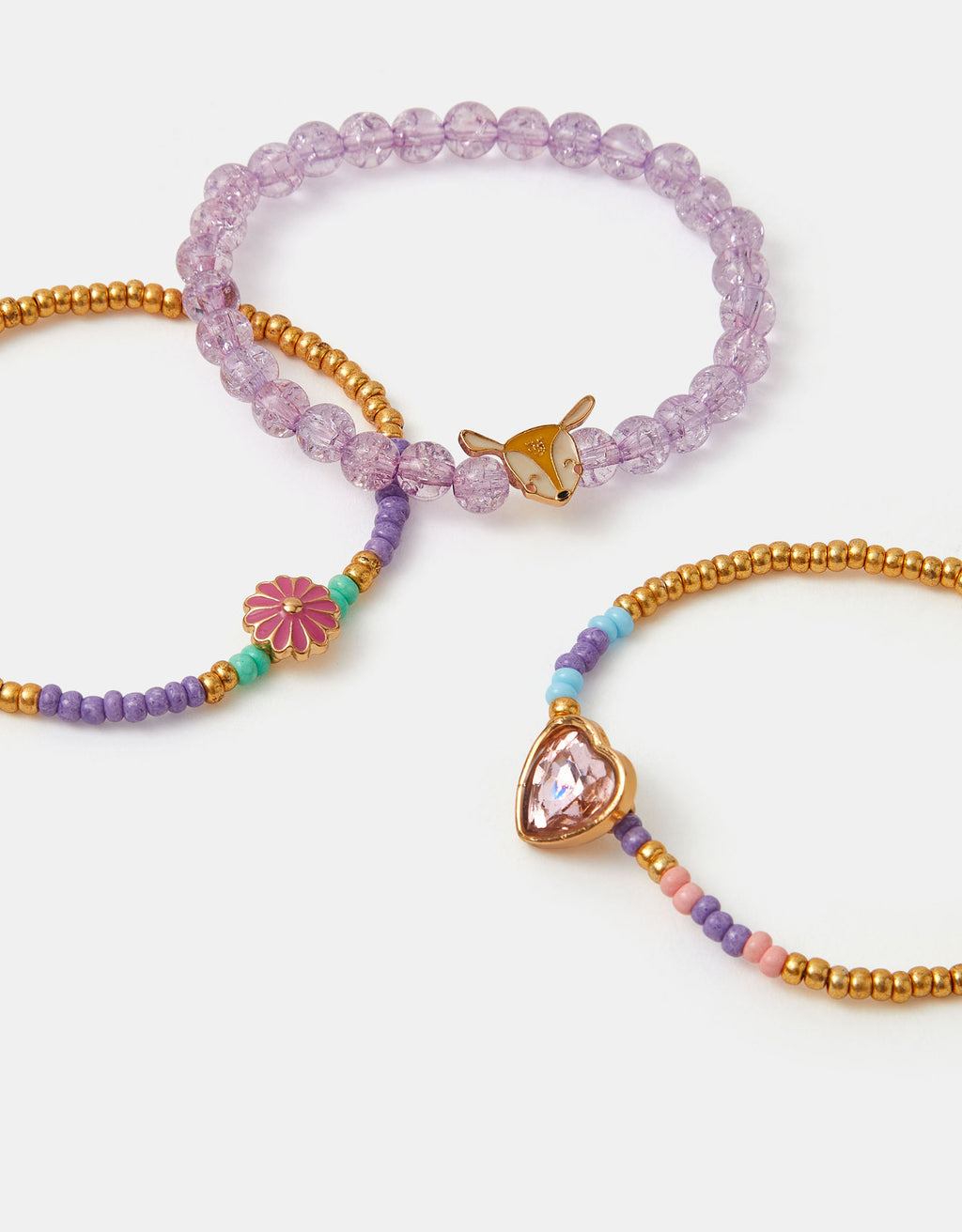 SET NARUKVICA - 3 CHARM BEAD BRACELET