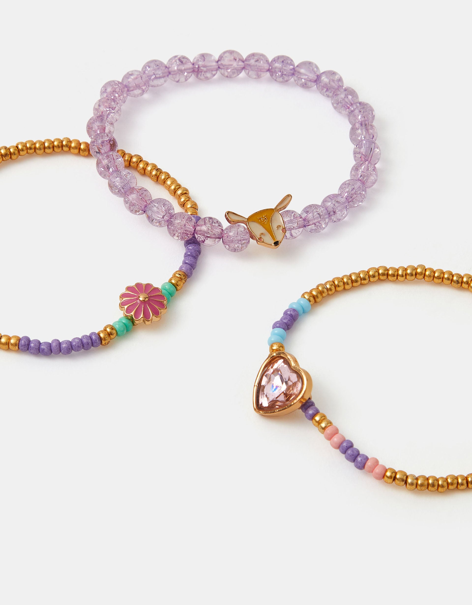 SET NARUKVICA - 3 CHARM BEAD BRACELET