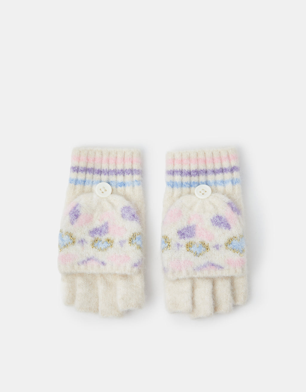 RUKAVICE - HEART FAIRISLE GLOVE