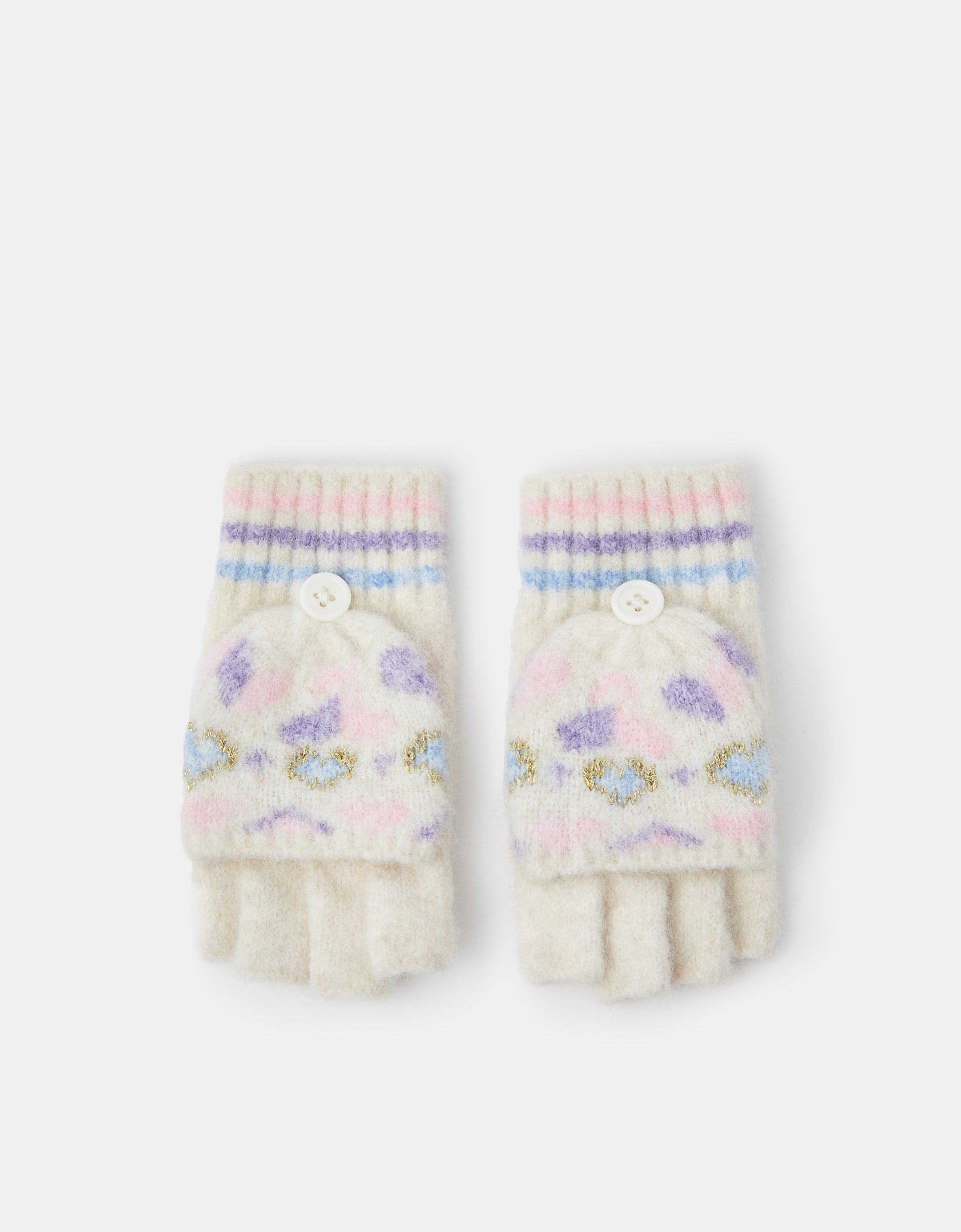 RUKAVICE - HEART FAIRISLE GLOVE