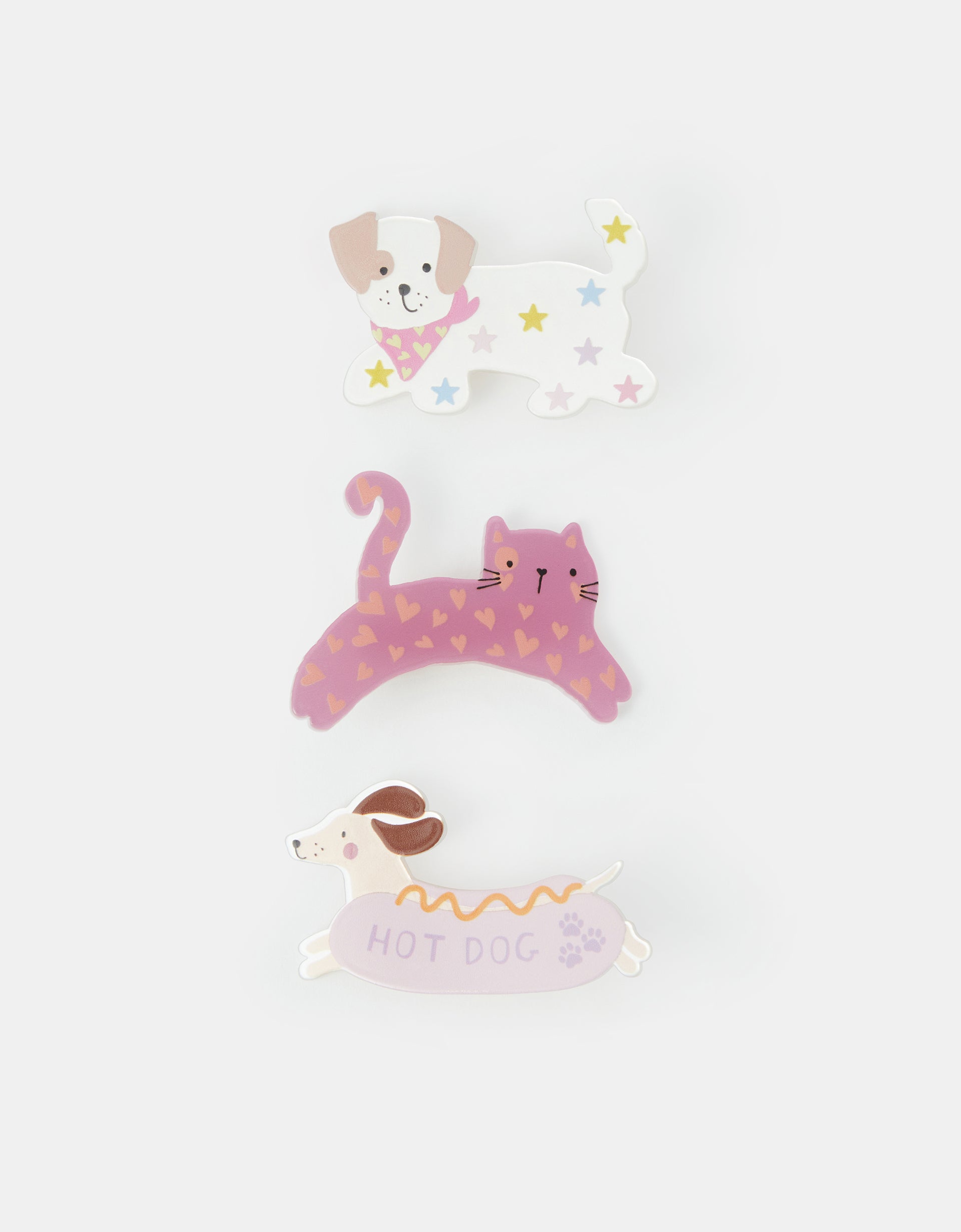 SET ŠNALA ZA KOSU - PET SHOP RESIN CLIPS 3PK