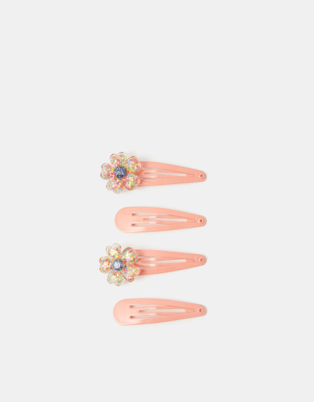 SET ŠNALA ZA KOSU - GLITTER FLOWER 4 CLIC CLA