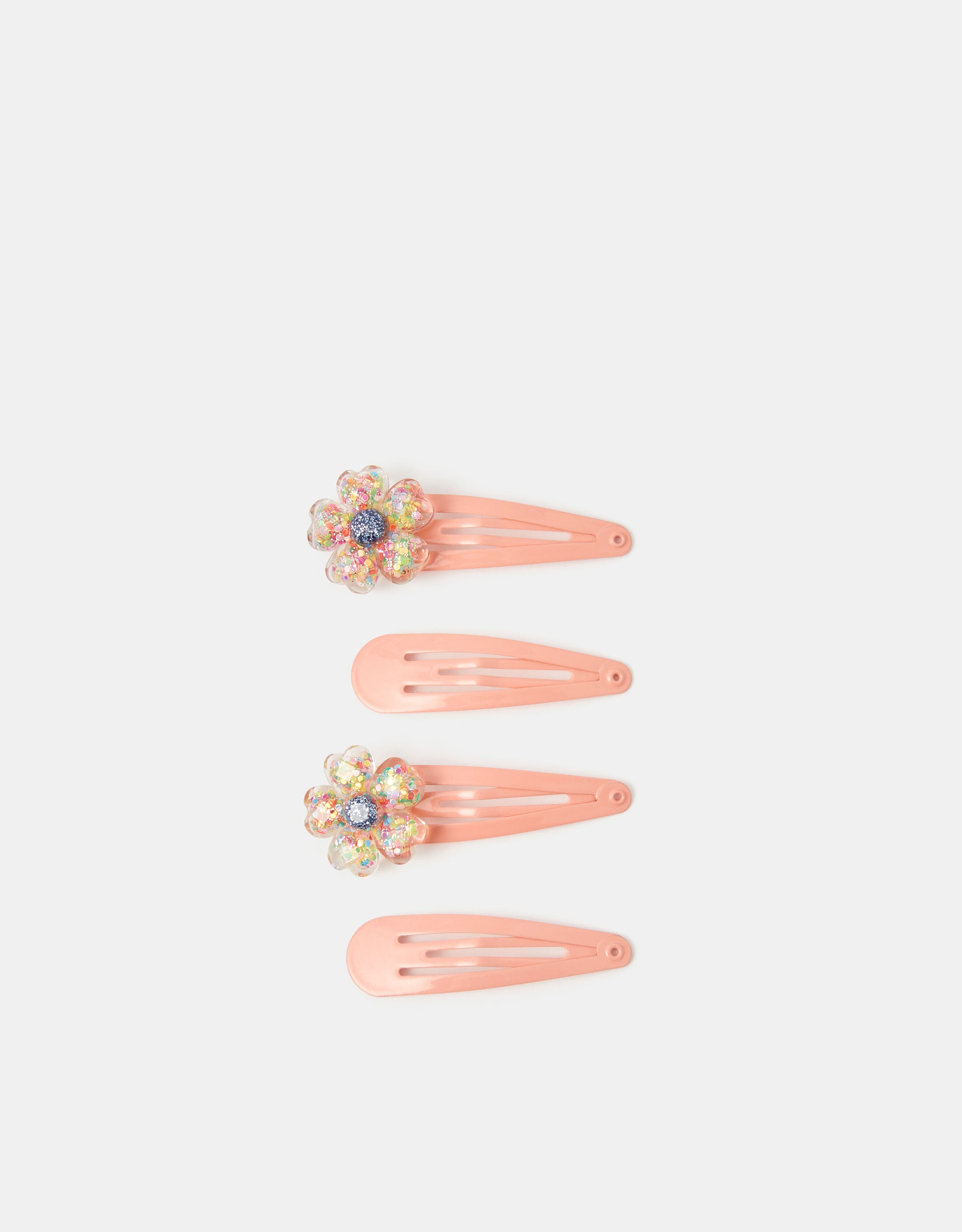 SET ŠNALA ZA KOSU - GLITTER FLOWER 4 CLIC CLA