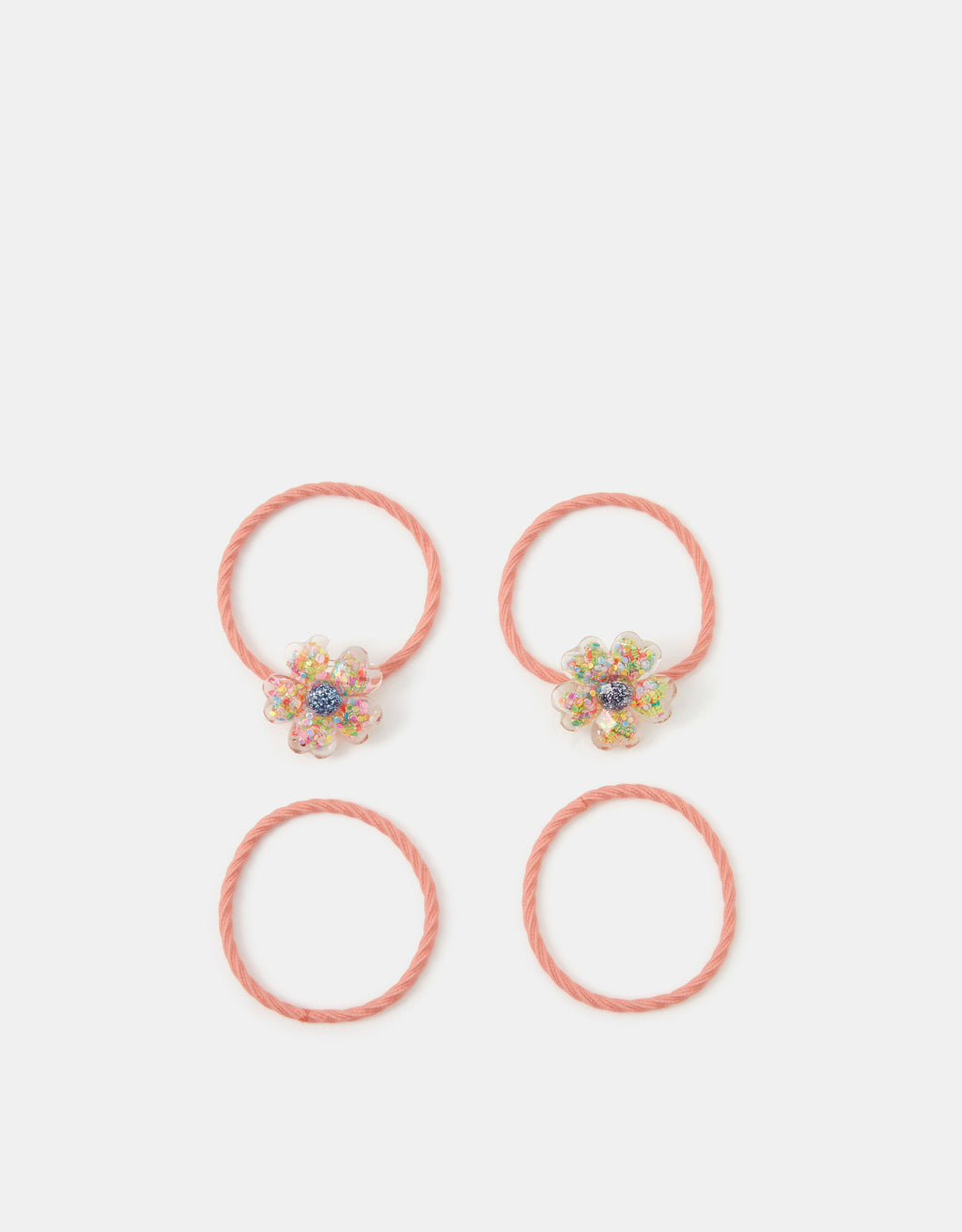 SET GUMICA ZA KOSU - GLITTER FLOWER PONY 4PK