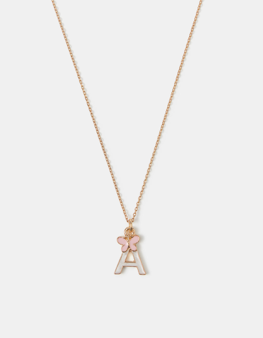 OGRLICA - BUTTERFLY INITIAL NECKLAC