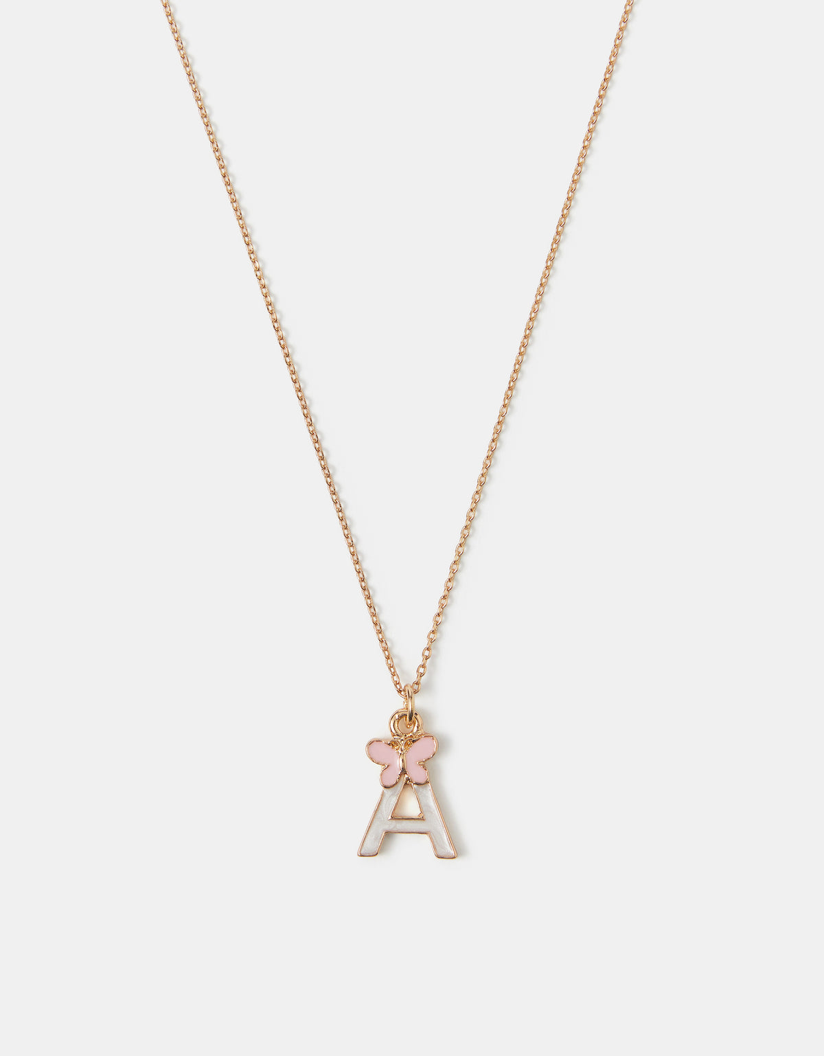 OGRLICA - BUTTERFLY INITIAL NECKLAC