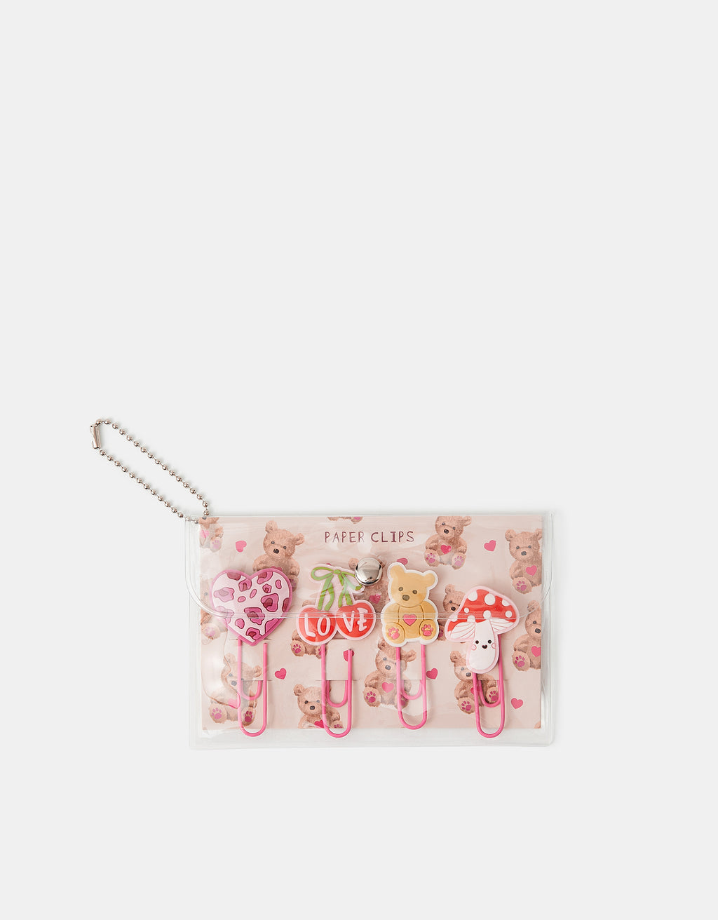 SET SPAJALICA - BEAR PAPERCLIP SET