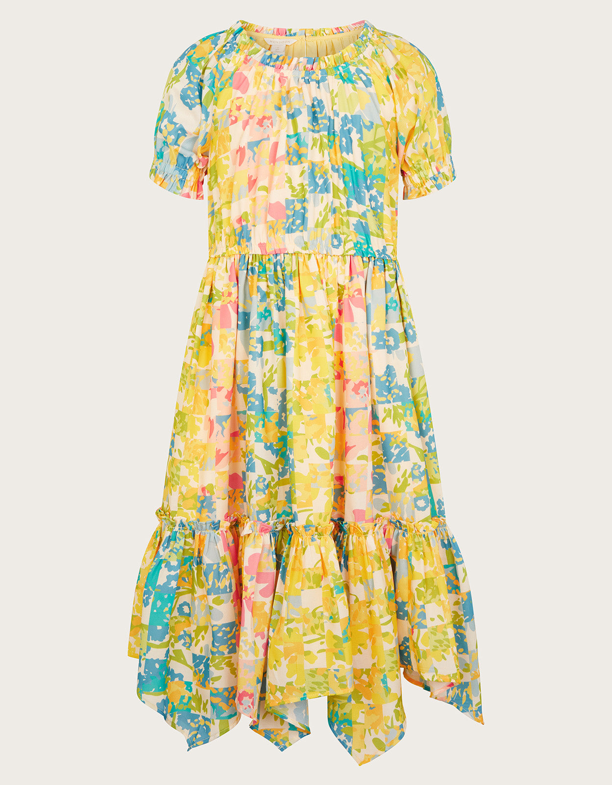HALJINA - PATCHWORK FLORAL DRESS