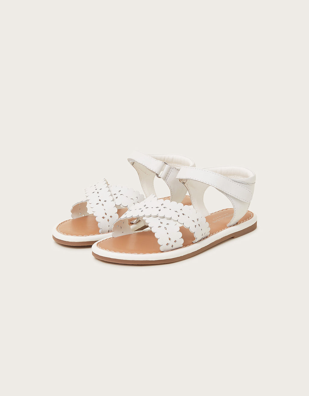 SANDALE - WHITE LEATHER SANDAL