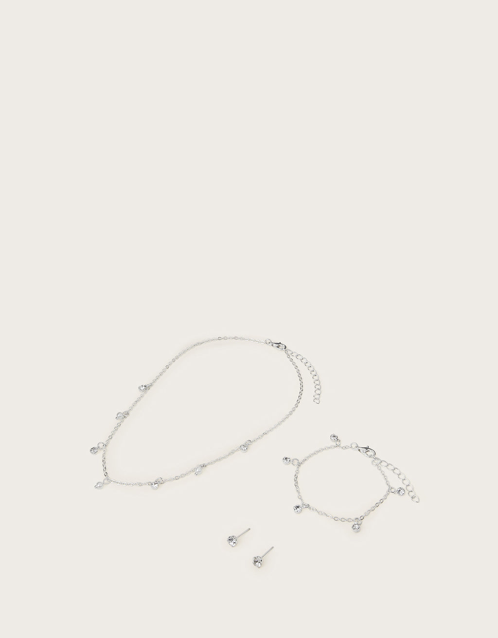 SET NAKITA - DIAMANTE DROP JEWELLERY S