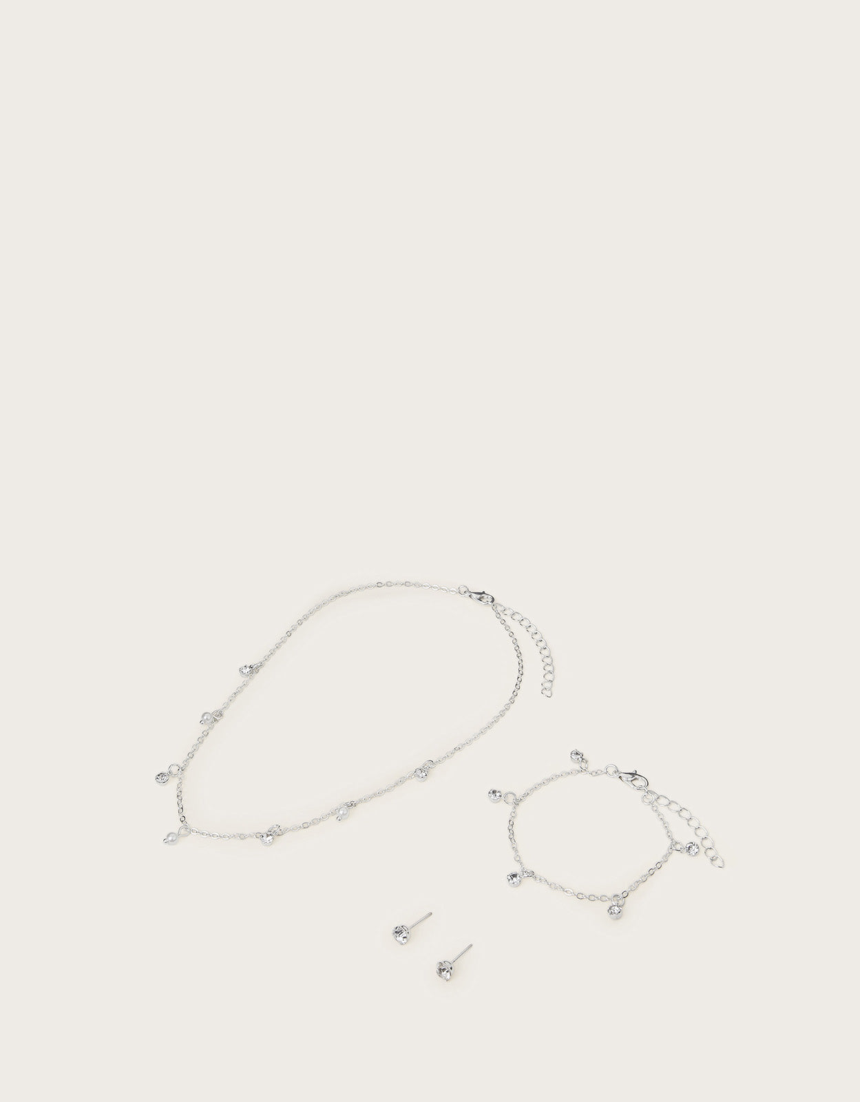 SET NAKITA - DIAMANTE DROP JEWELLERY S