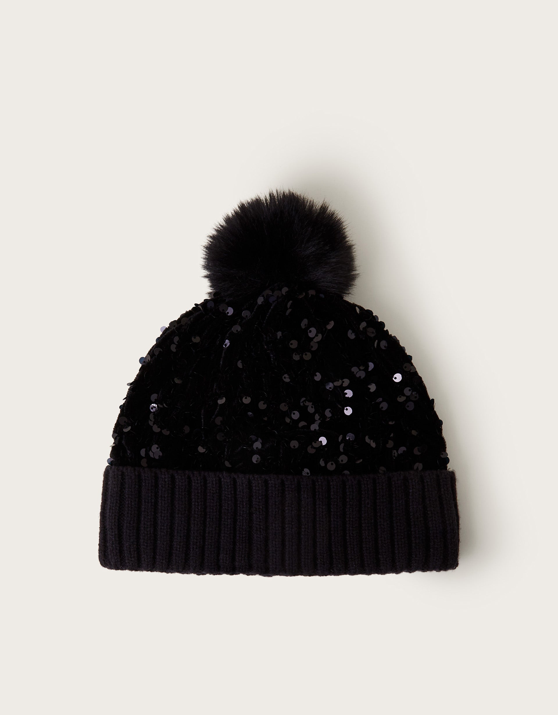 KAPA - BLACK SEQUIN BEANIE