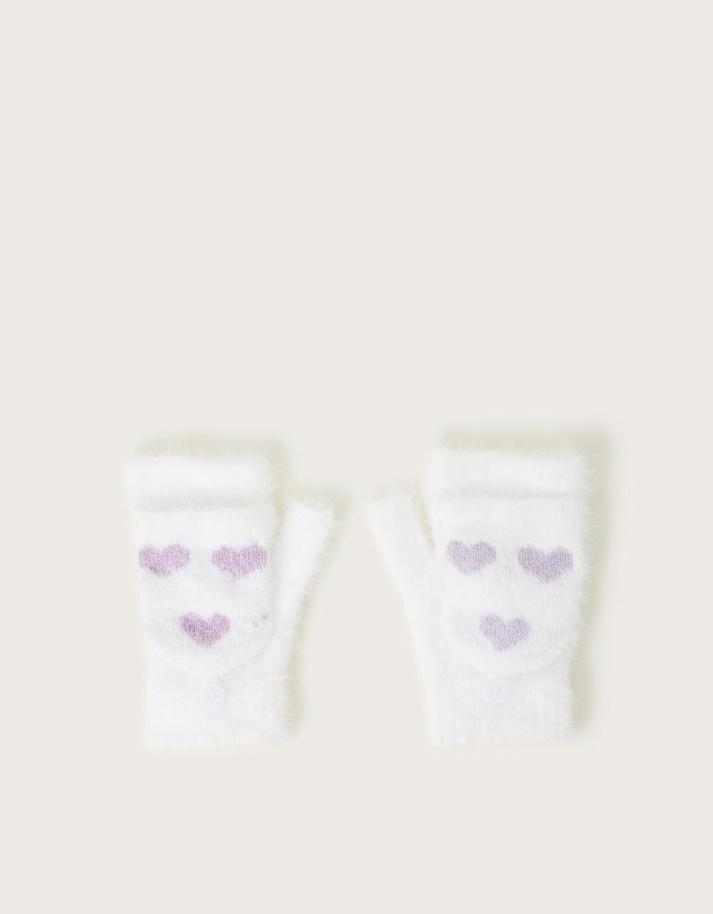 RUKAVICE - NEON HEART FLUFFY GLOVES