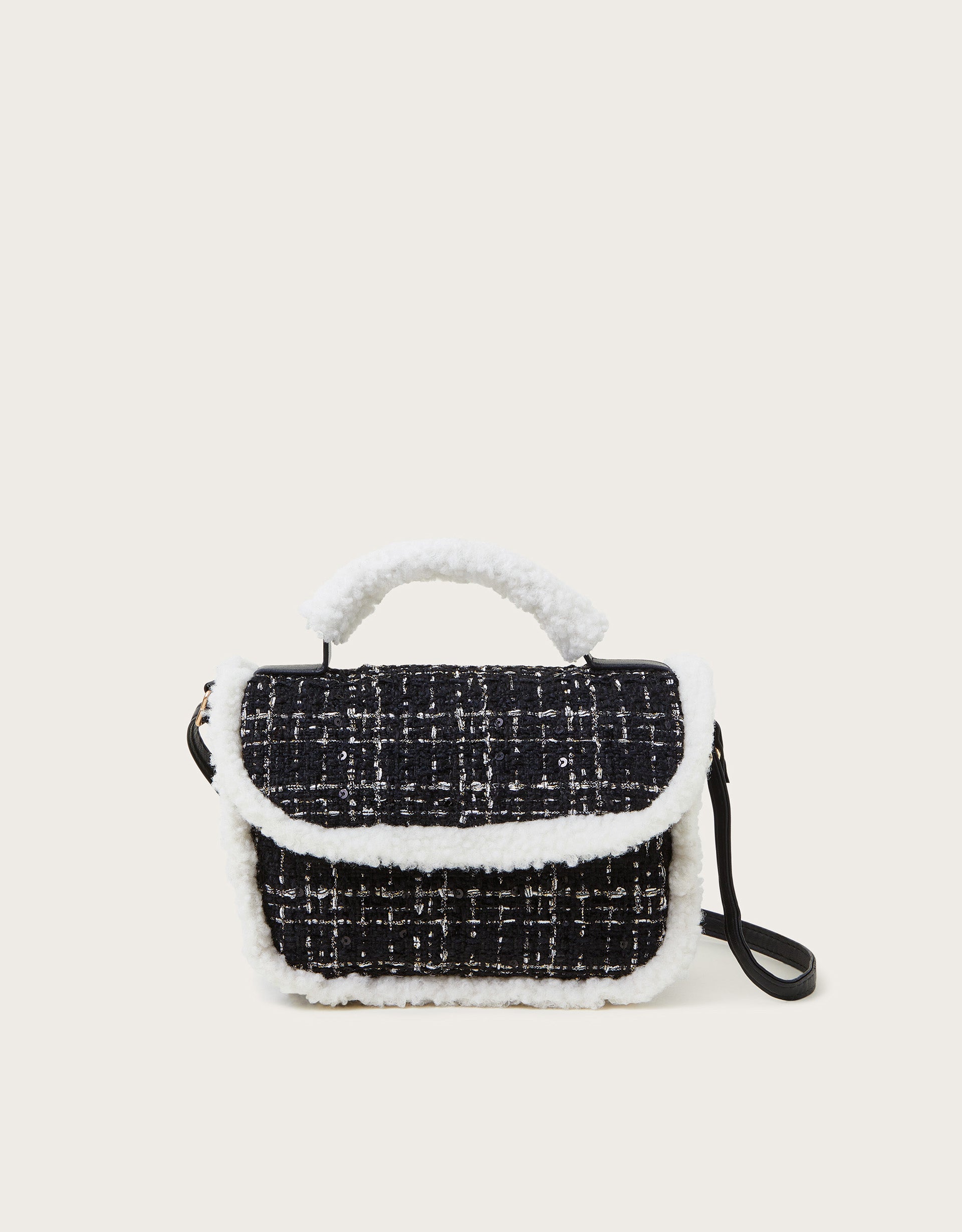 TORBA - CHECK TWEED SATCHEL