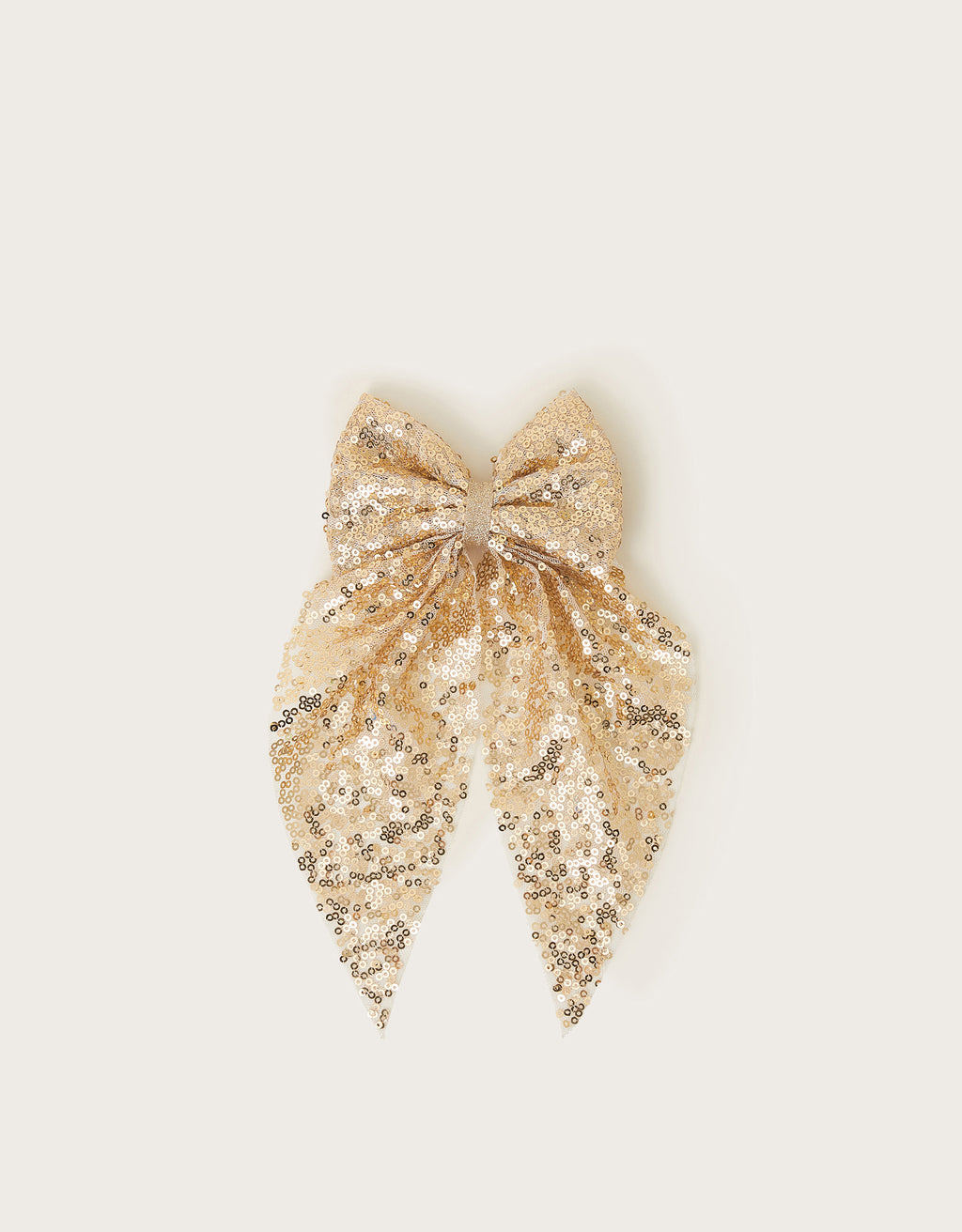 MASNA ZA KOSU - SEQUIN LONG TIE BOW CLIP