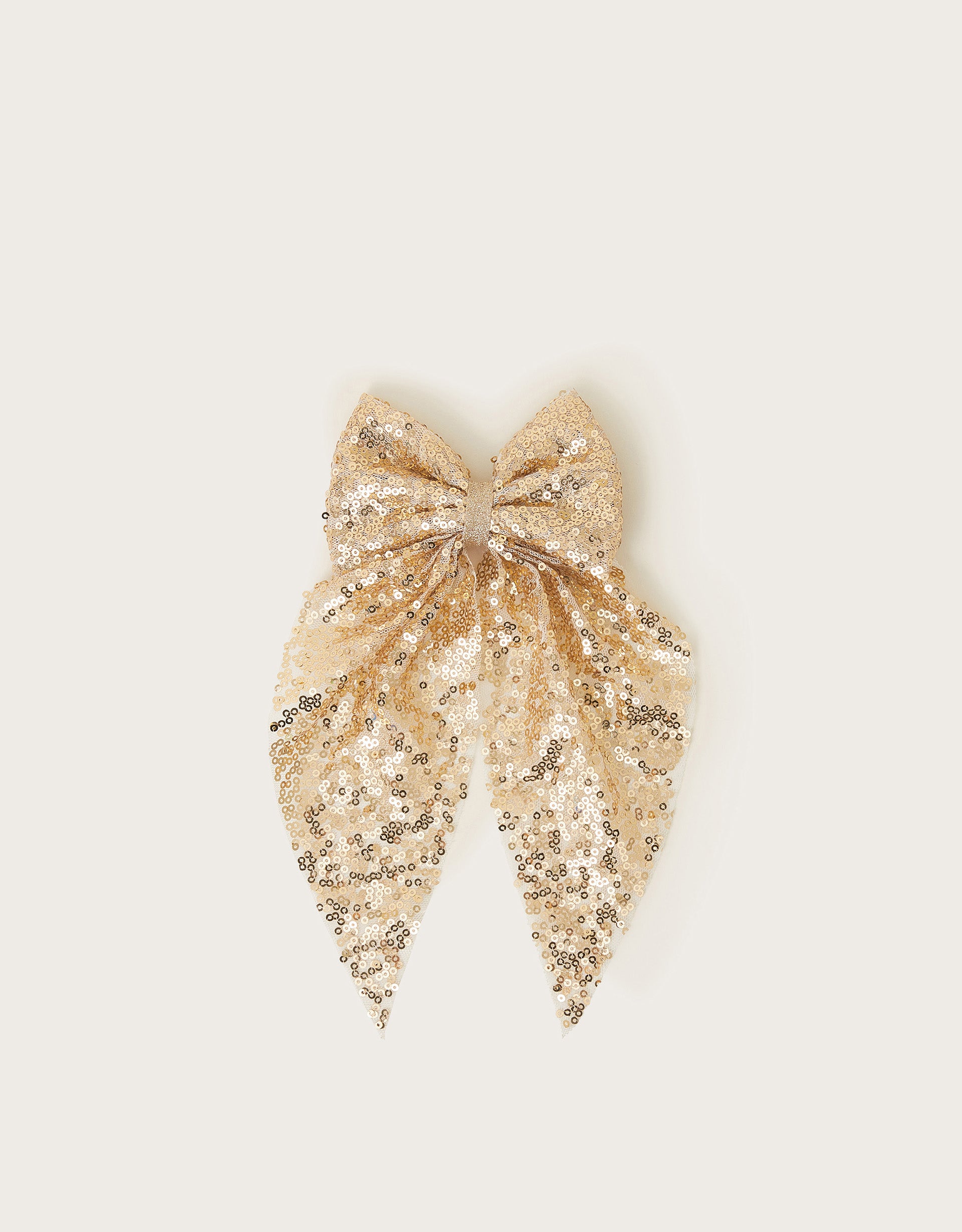 MASNA ZA KOSU - SEQUIN LONG TIE BOW CLIP
