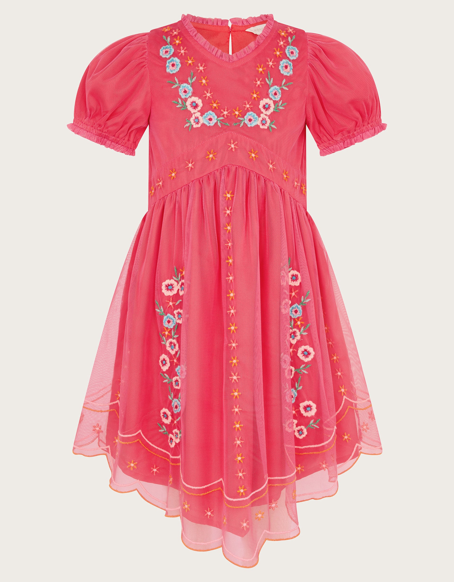 HALJINA - EMBROIDERED MESH DRESS
