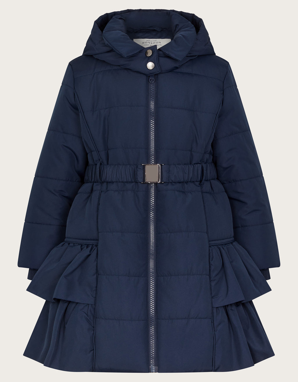 KAPUT - BTS MATTE NAVYRUFFLE COAT