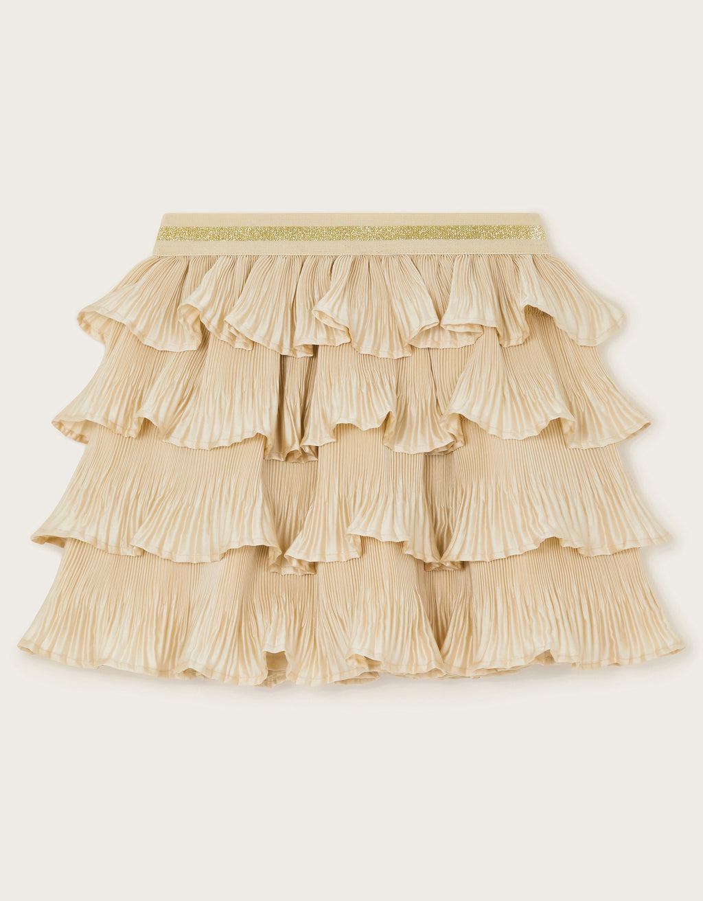 SUKNJA - SATIN RUFFLE SKIRT