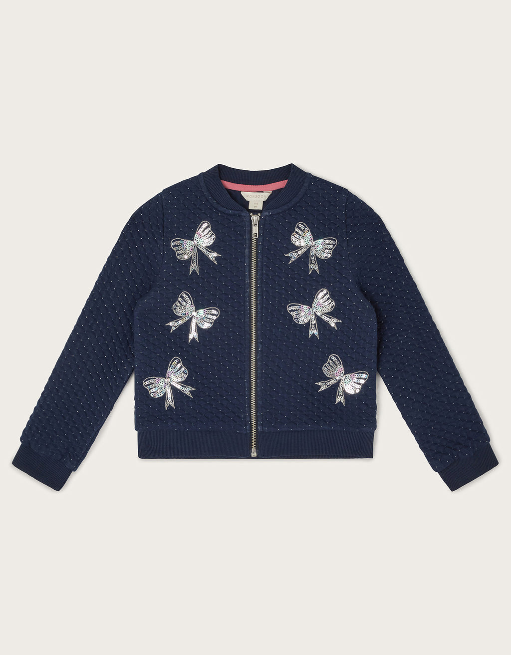 JAKNA - BOW SEQUIN BOMBER