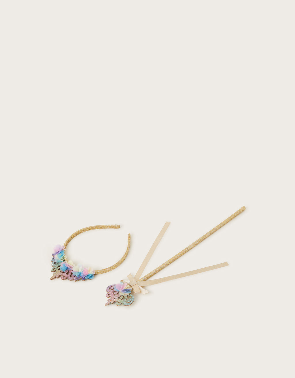 SET AKSESOARA - RAINBOW TIARA & WAND SET