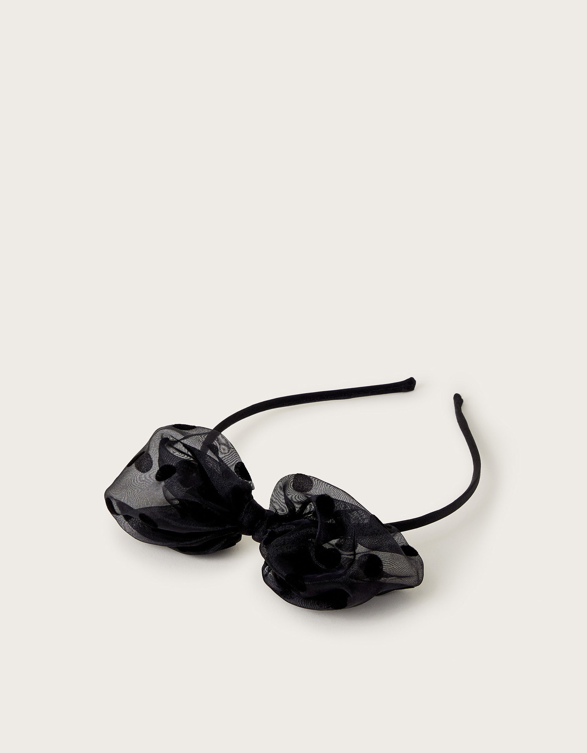 RAJF ZA KOSU - SPOTTY PUFF BOW ALICEBAND