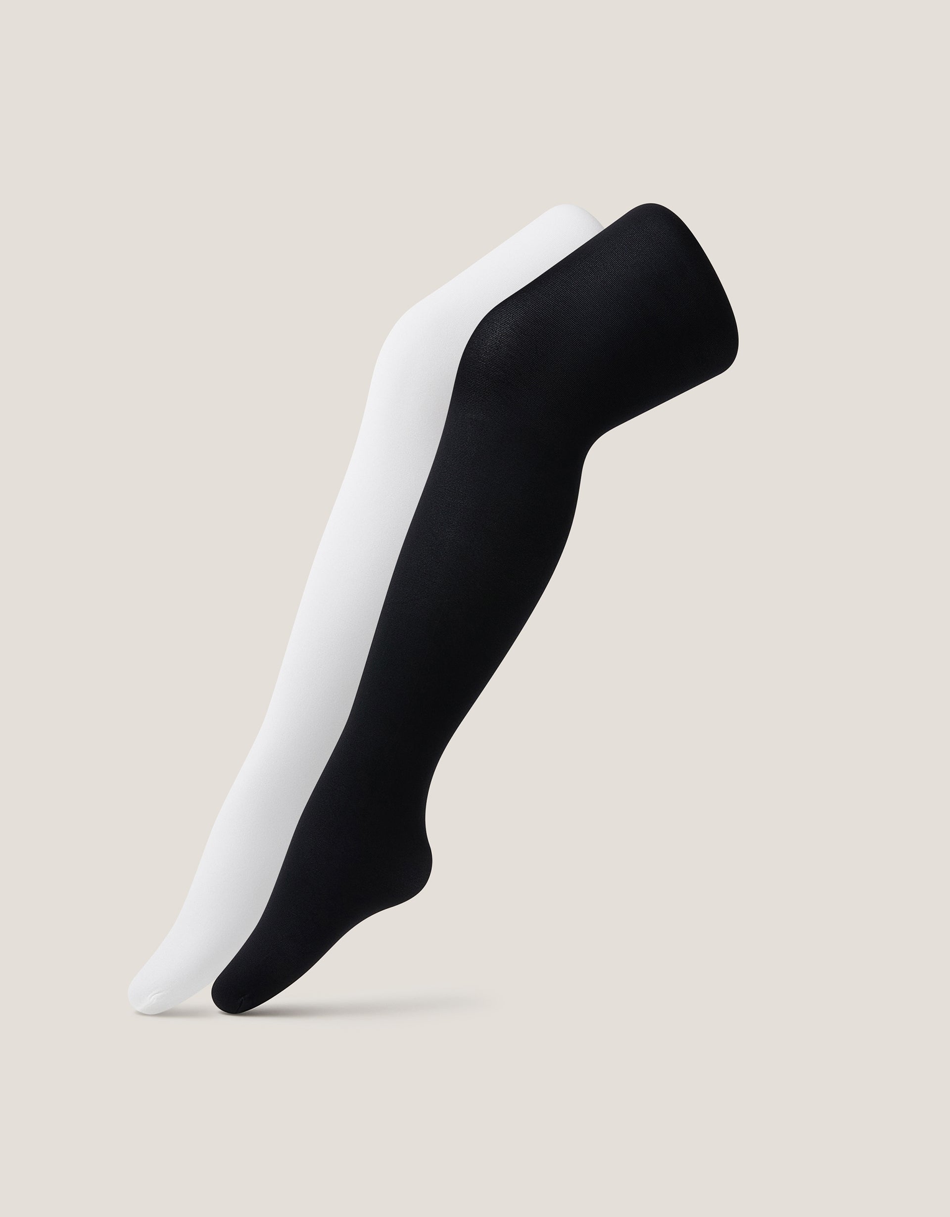 HULAHOPKE - 2PK BLACK AND WHITE TIGHT