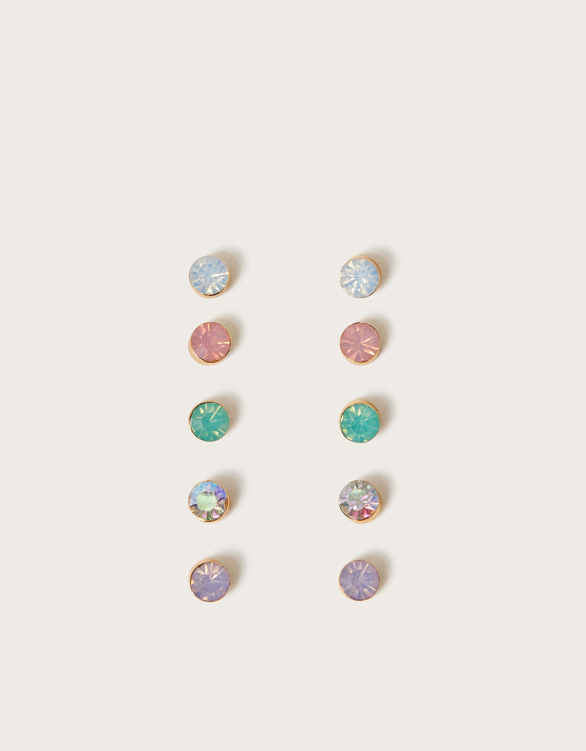 SET MINDJUSA - 5PK PASTEL STUD EARRINGS