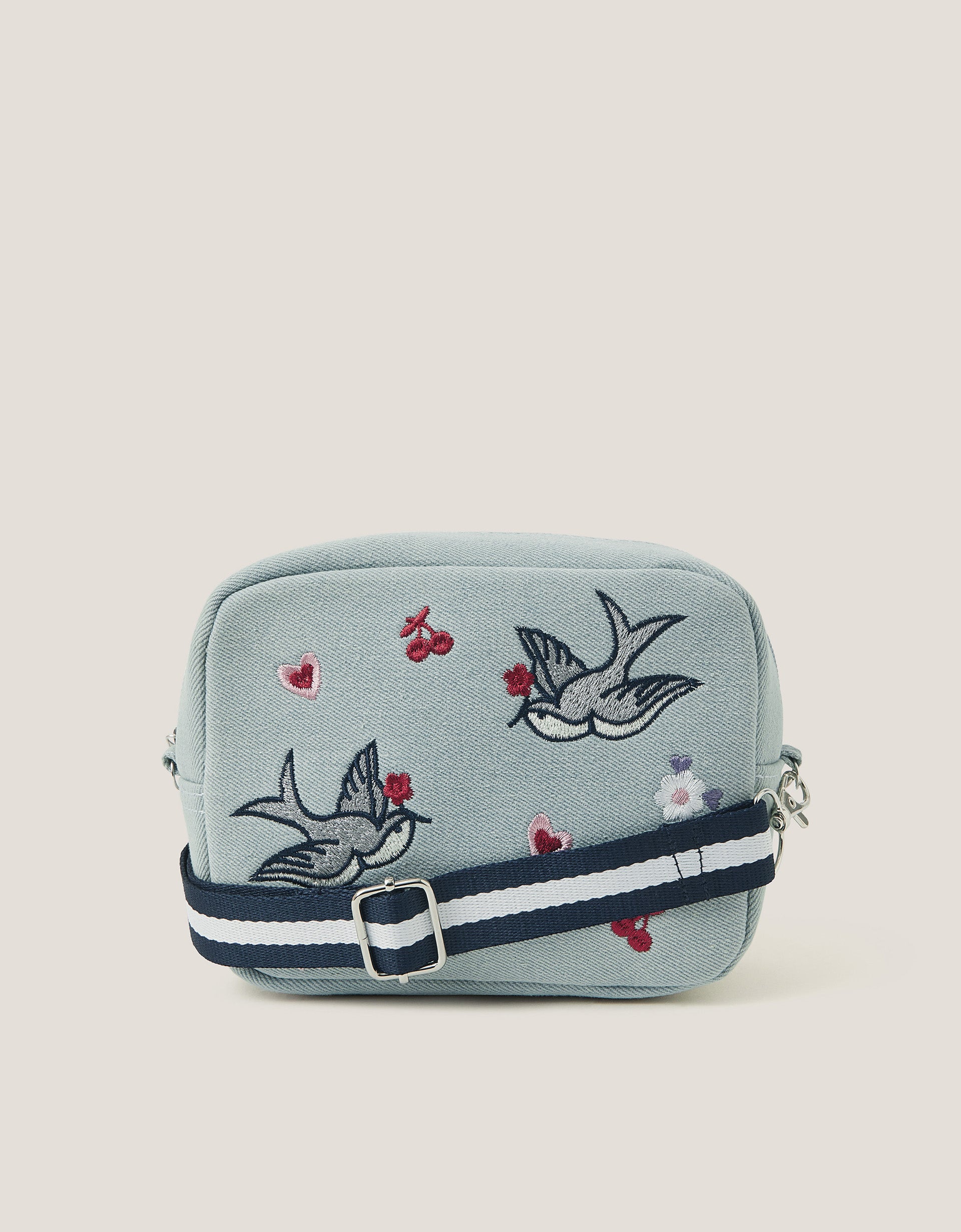 TORBA - DENIM EMB CAMERA BAG
