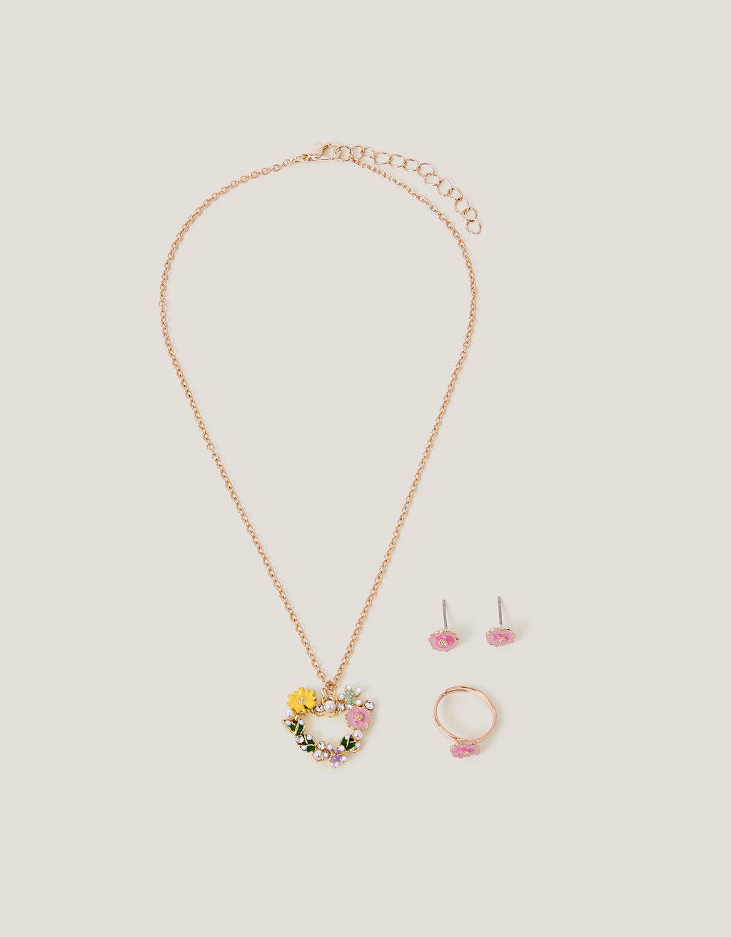 SET NAKITA - PRETTY FLOWER HEART JWL S