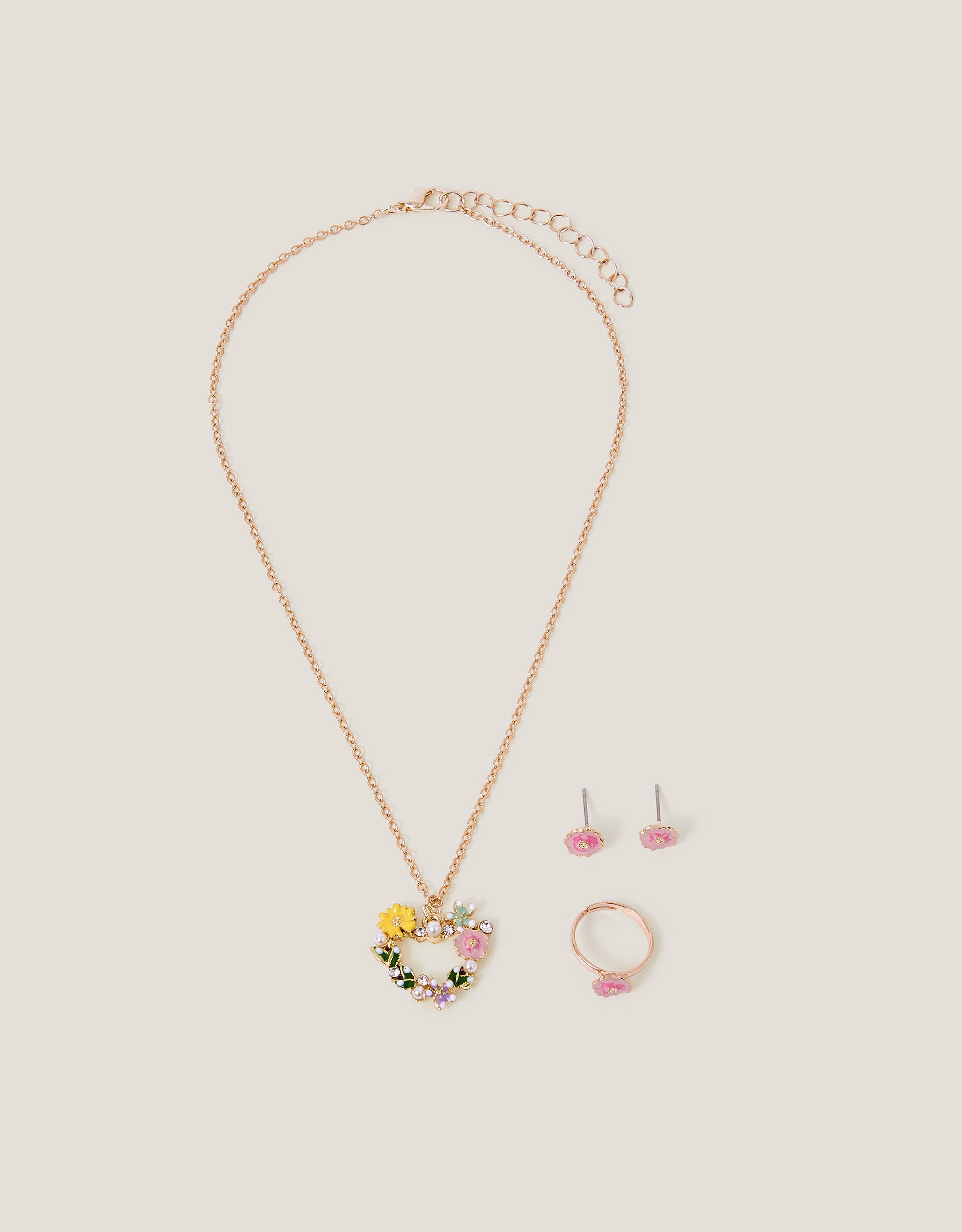 SET NAKITA - PRETTY FLOWER HEART JWL S