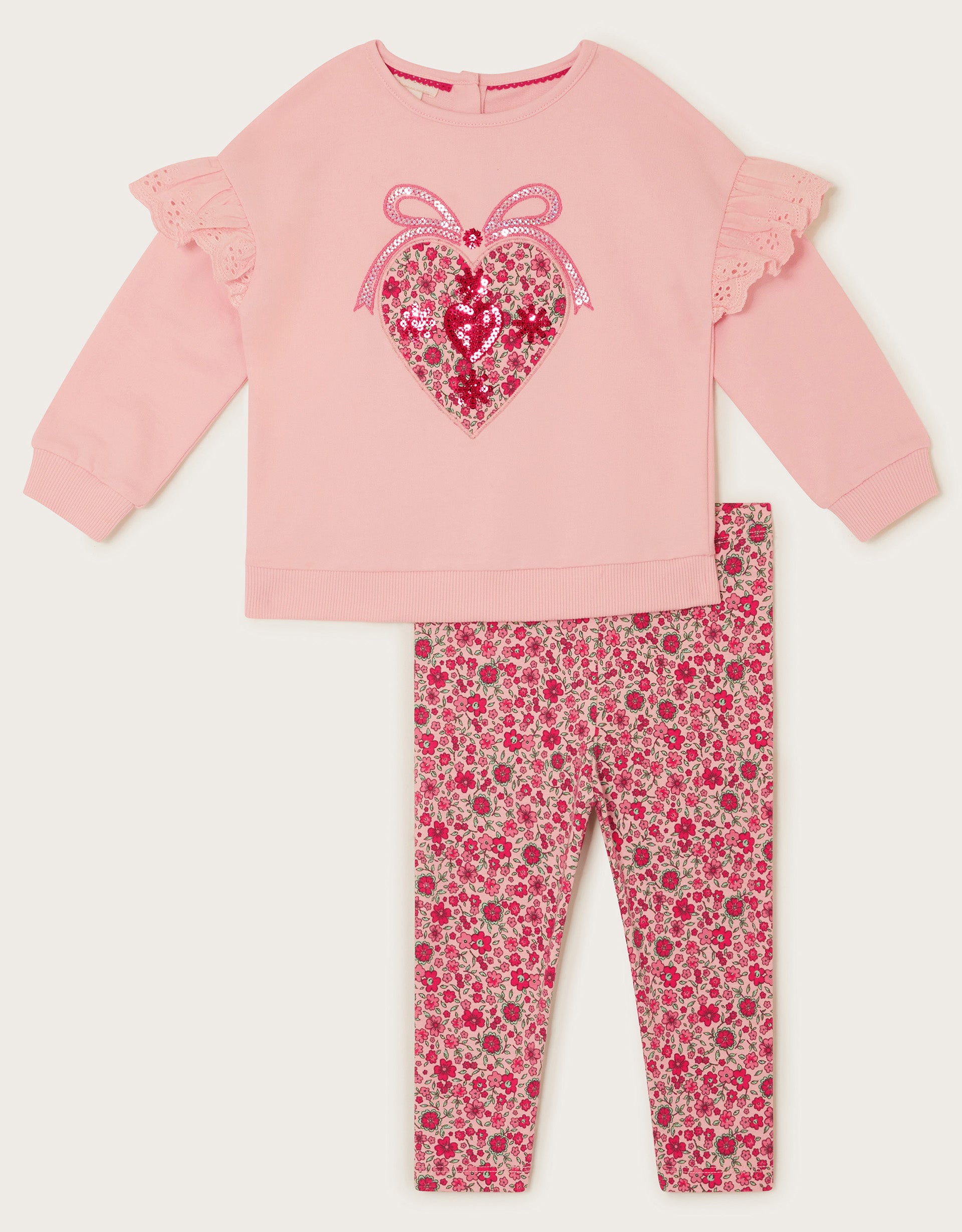 SET - BABY HEART SWEAT SET