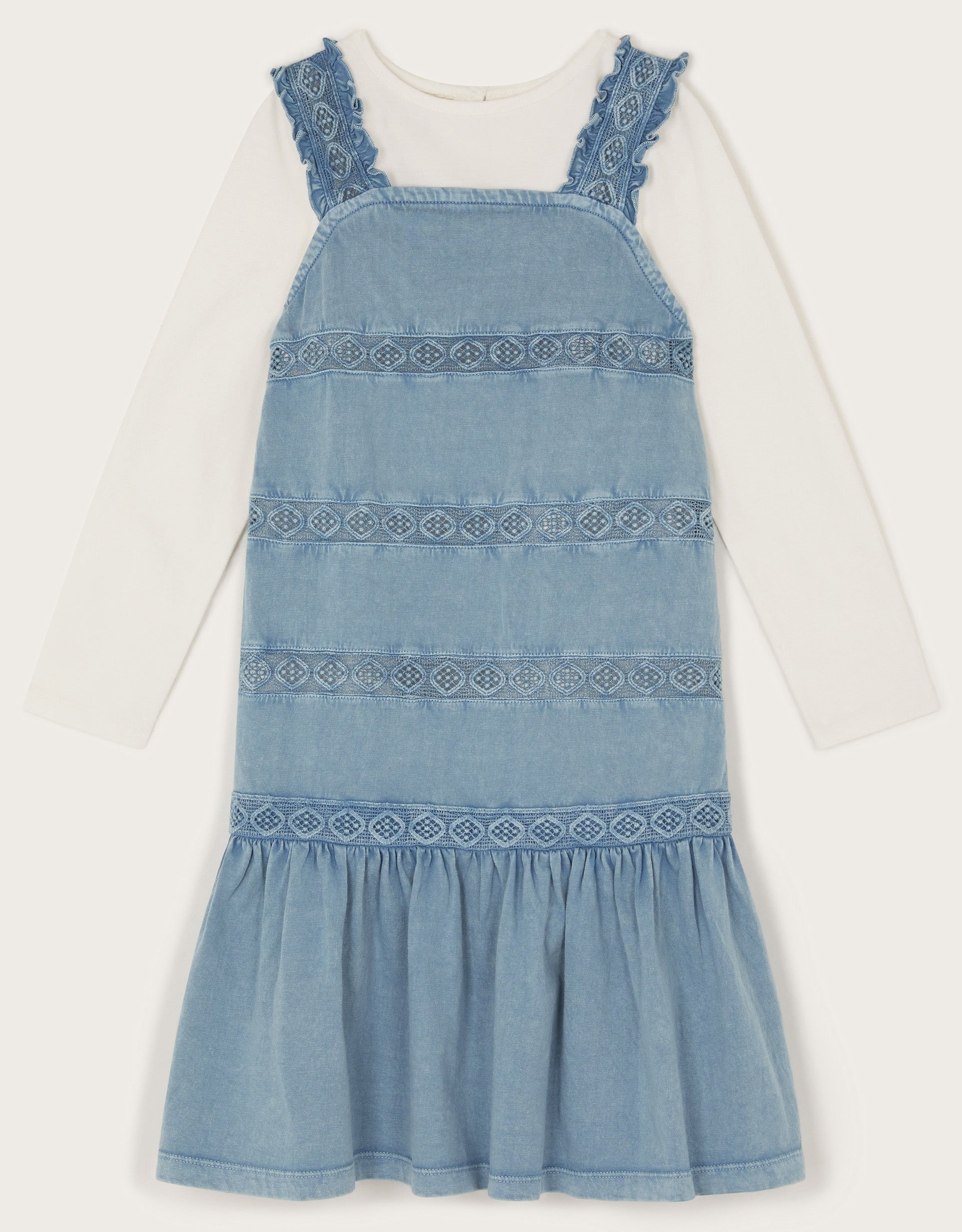 SET - DENIM LOOK JERSEY PINNY S