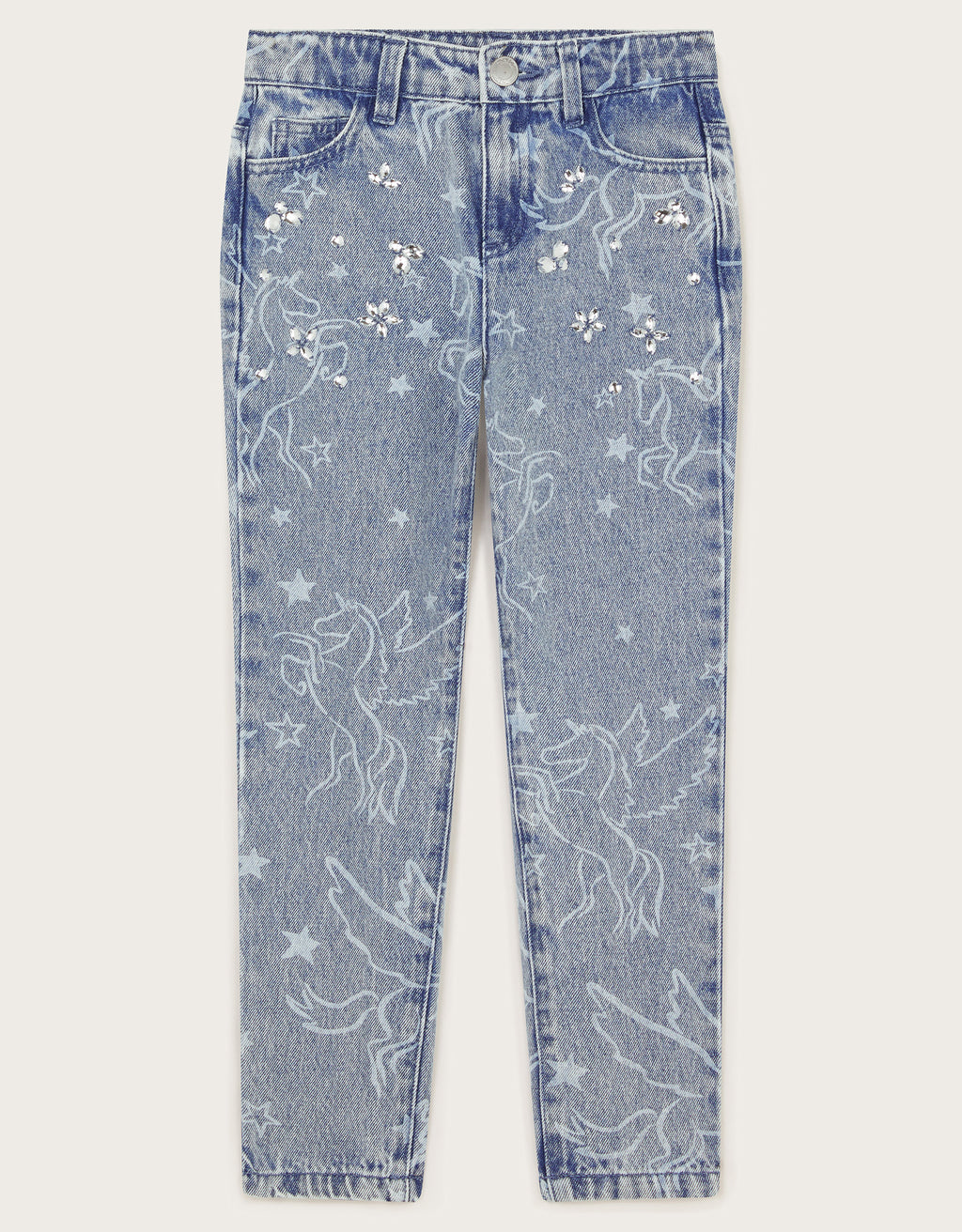 FARMERKE - UNICORN RHINESTONE EMB JE