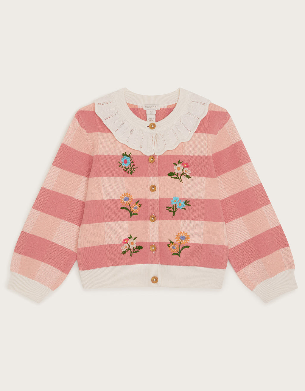 KARDIGAN - CHECK KNITTED CARDIGAN