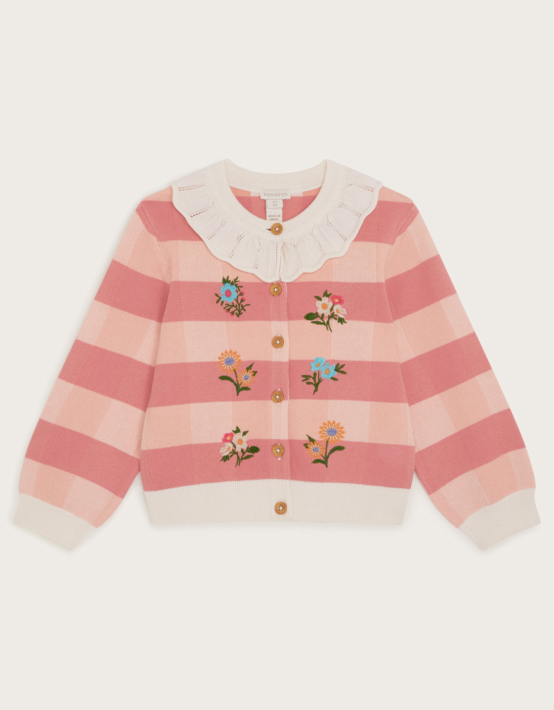 KARDIGAN - CHECK KNITTED CARDIGAN