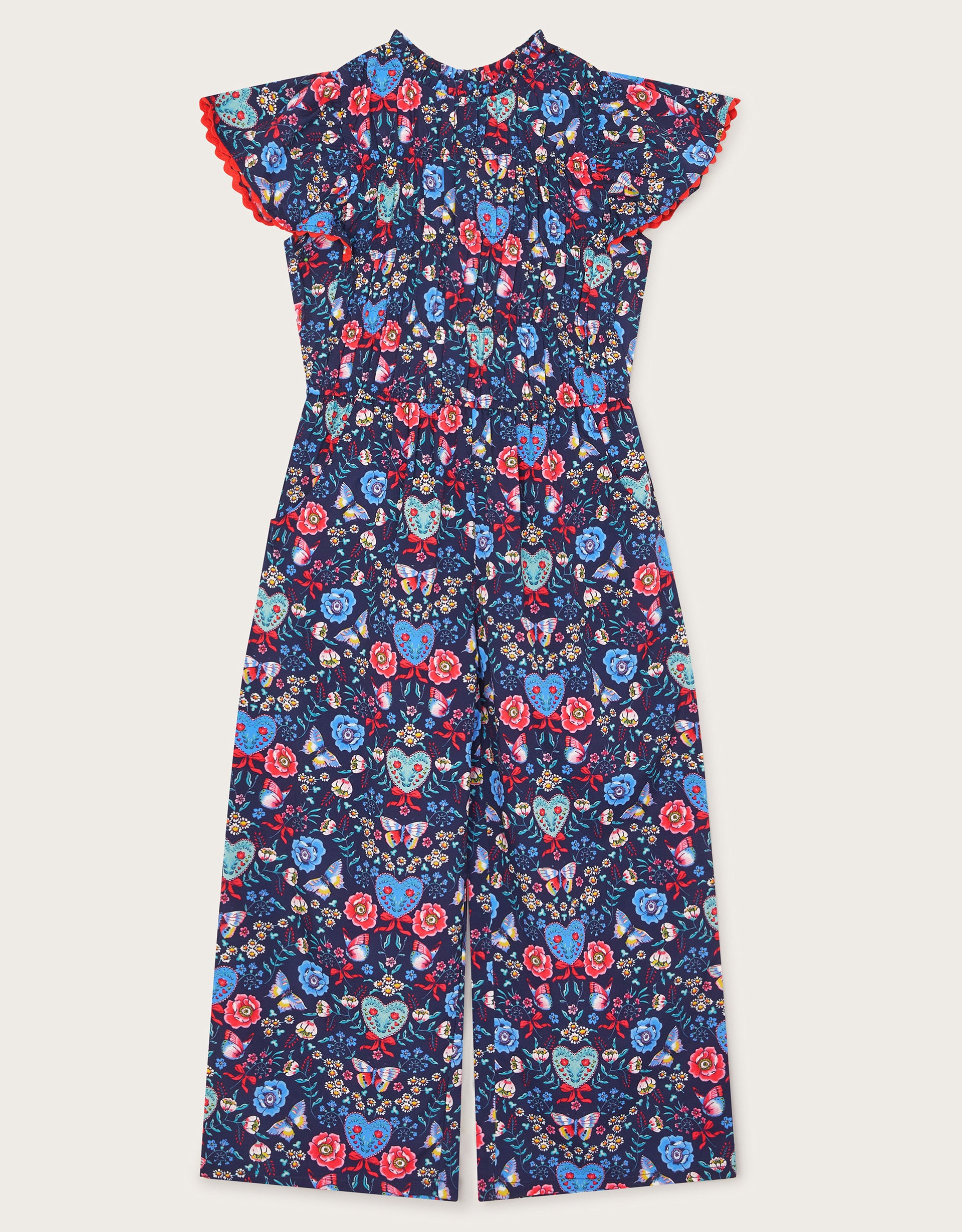 KOMBINEZON - BUTTERFLY WOVEN JUMPSUIT