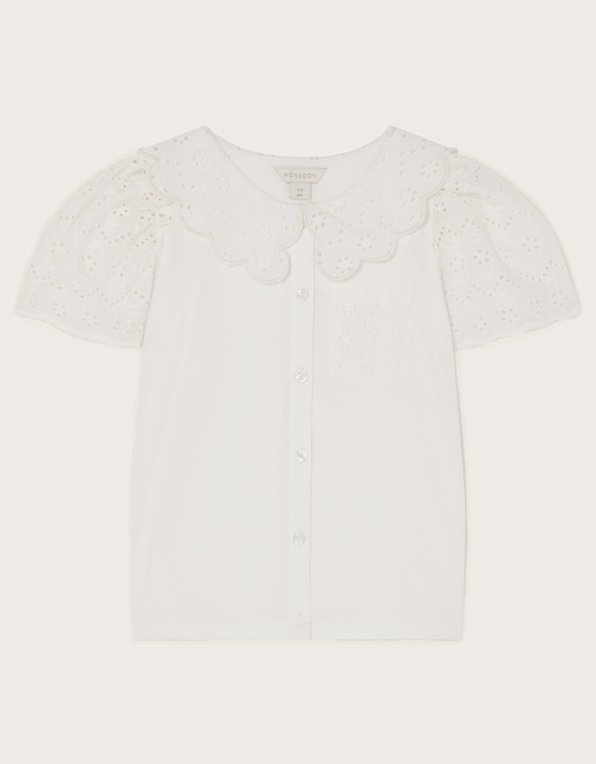 BLUZA - JERSEY BROIDERIE BLOUSE