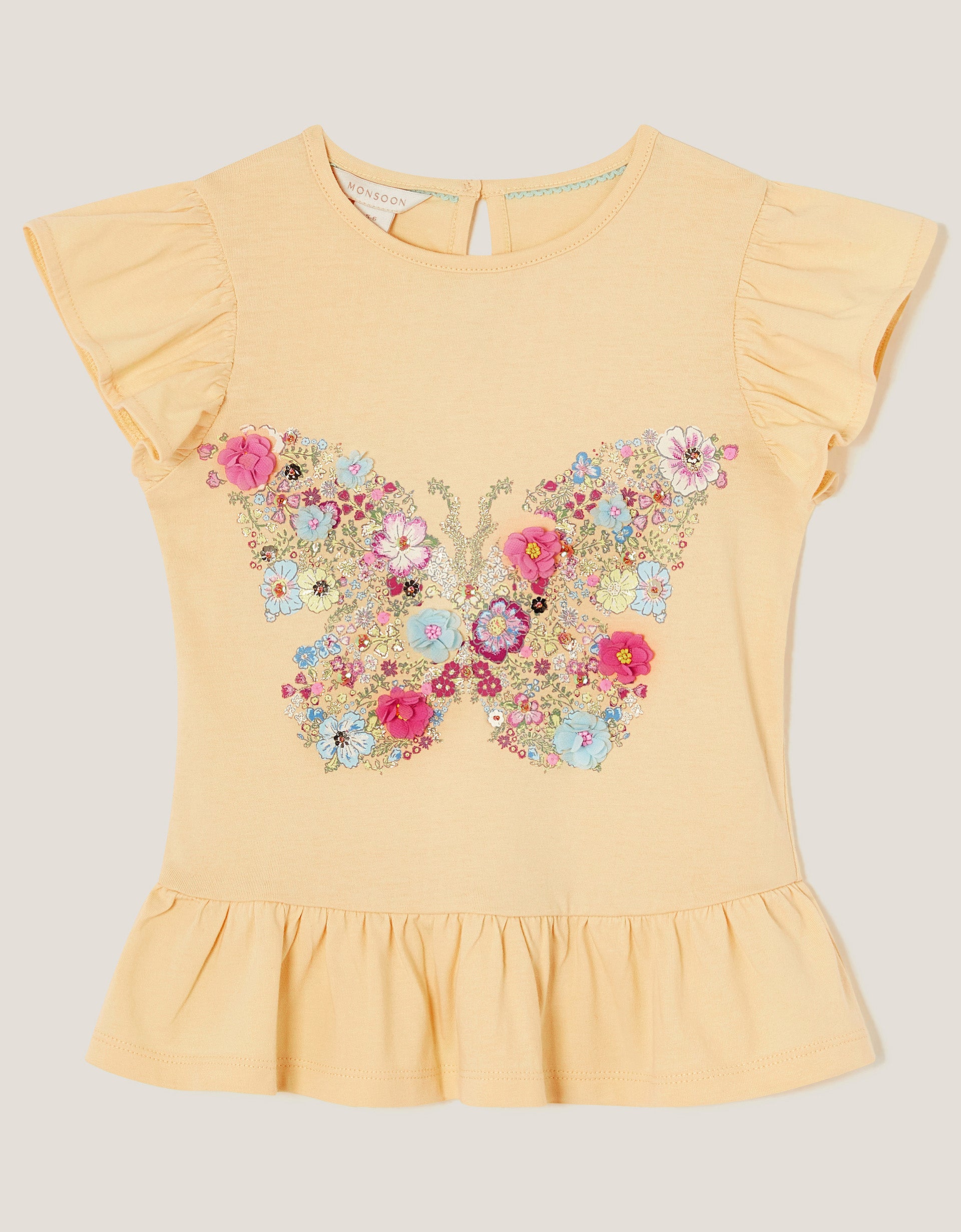 MAJICA - YELLOW BUTTERFLY T-SHIRT