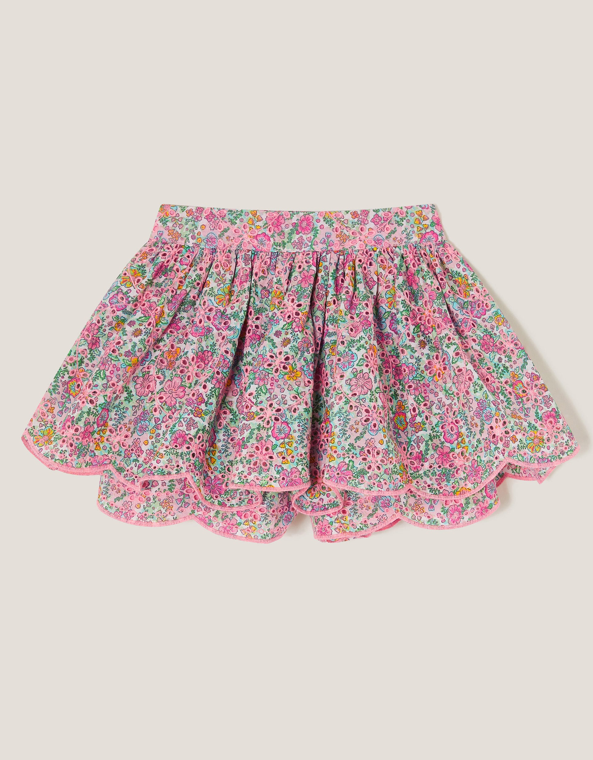 SUKNJA - BRODERIE FLORAL PRINT SKO