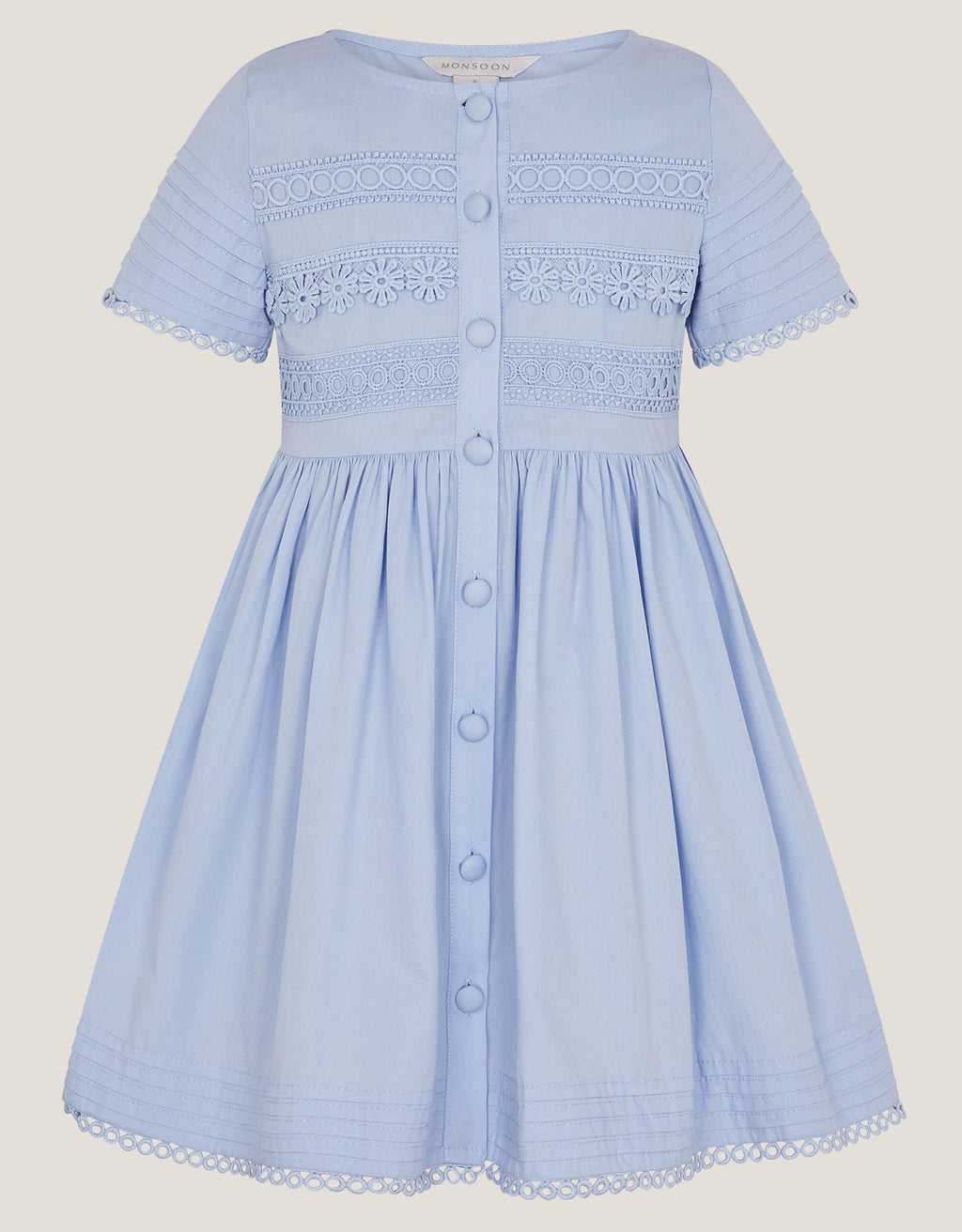 HALJINA - CROCHET TRIM DRESS