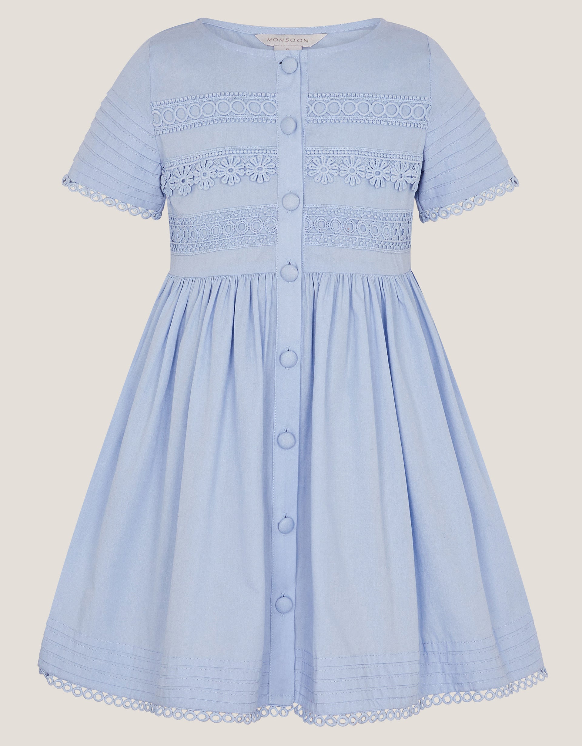 HALJINA - CROCHET TRIM DRESS